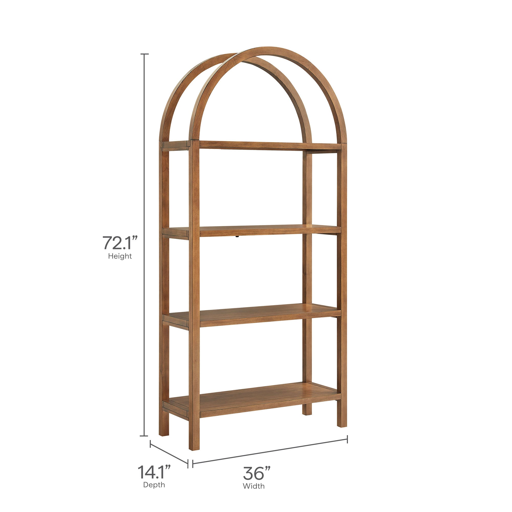 Vexley 72 Inch Large Arched Bookshelf by Modway - Best Buy Furniture