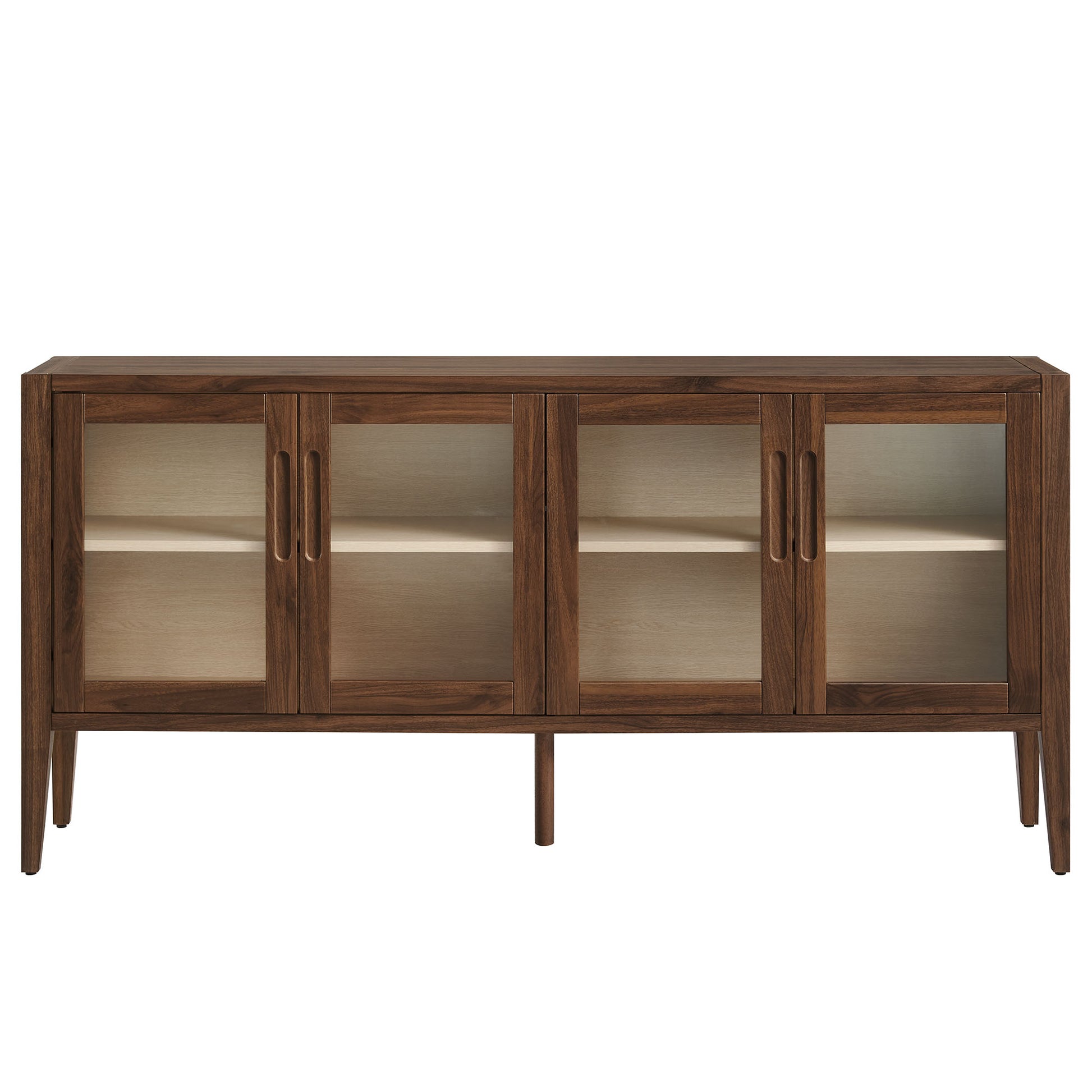 Nell 72" Glass Door Sideboard Storage Display Cabinet by Modway - Best Buy Furniture