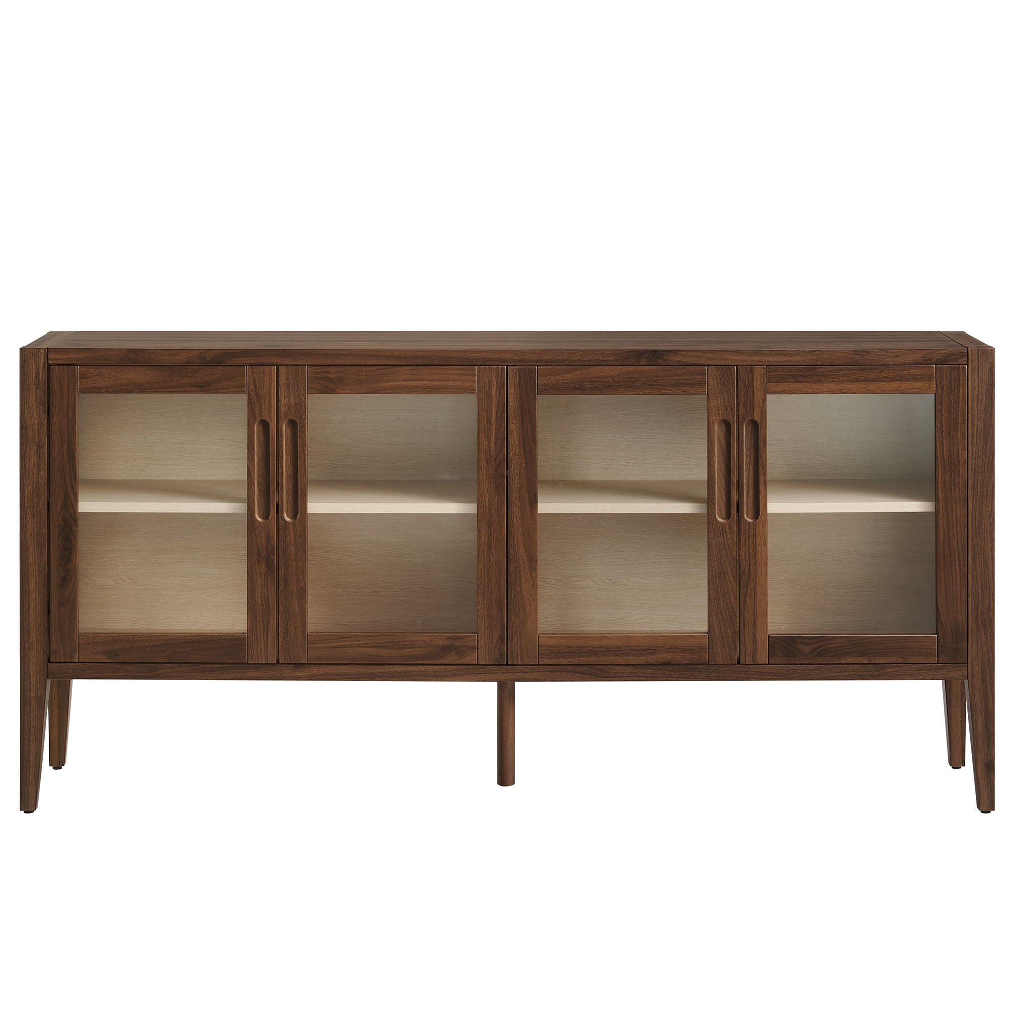 Nell 72" Glass Door Sideboard Storage Display Cabinet by Modway - Best Buy Furniture