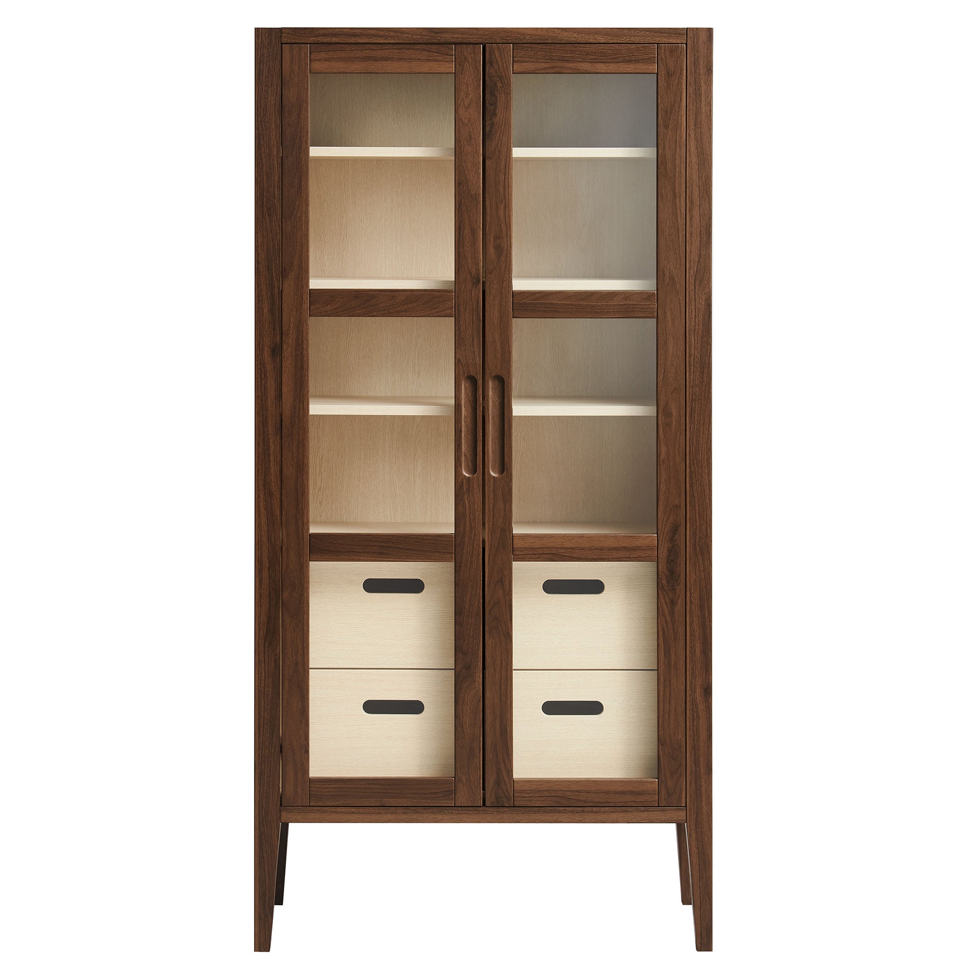 Nell 71" Glass Door Tall Display Storage Cabinet by Modway - Best Buy Furniture