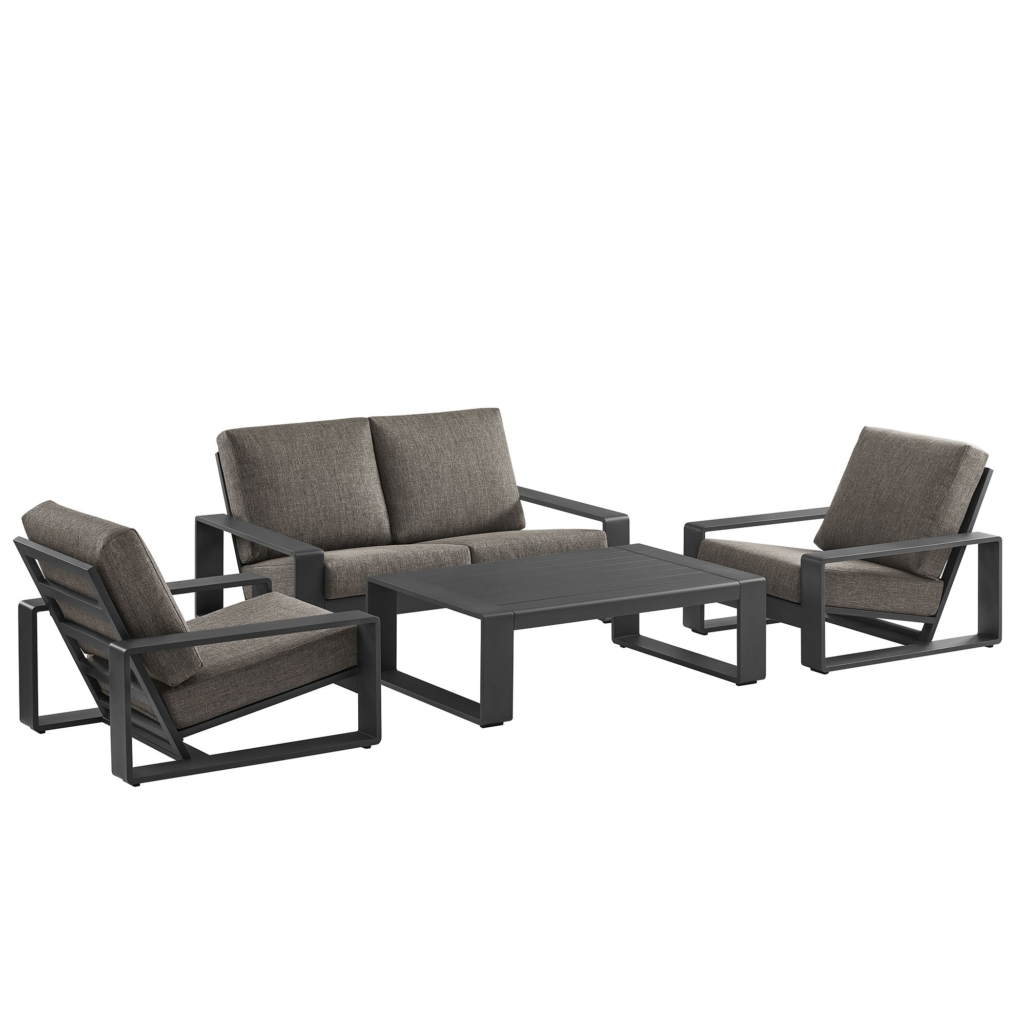 Lirienne 4-Piece Outdoor Patio Aluminum Furniture Set by Modway - Best Buy Furniture