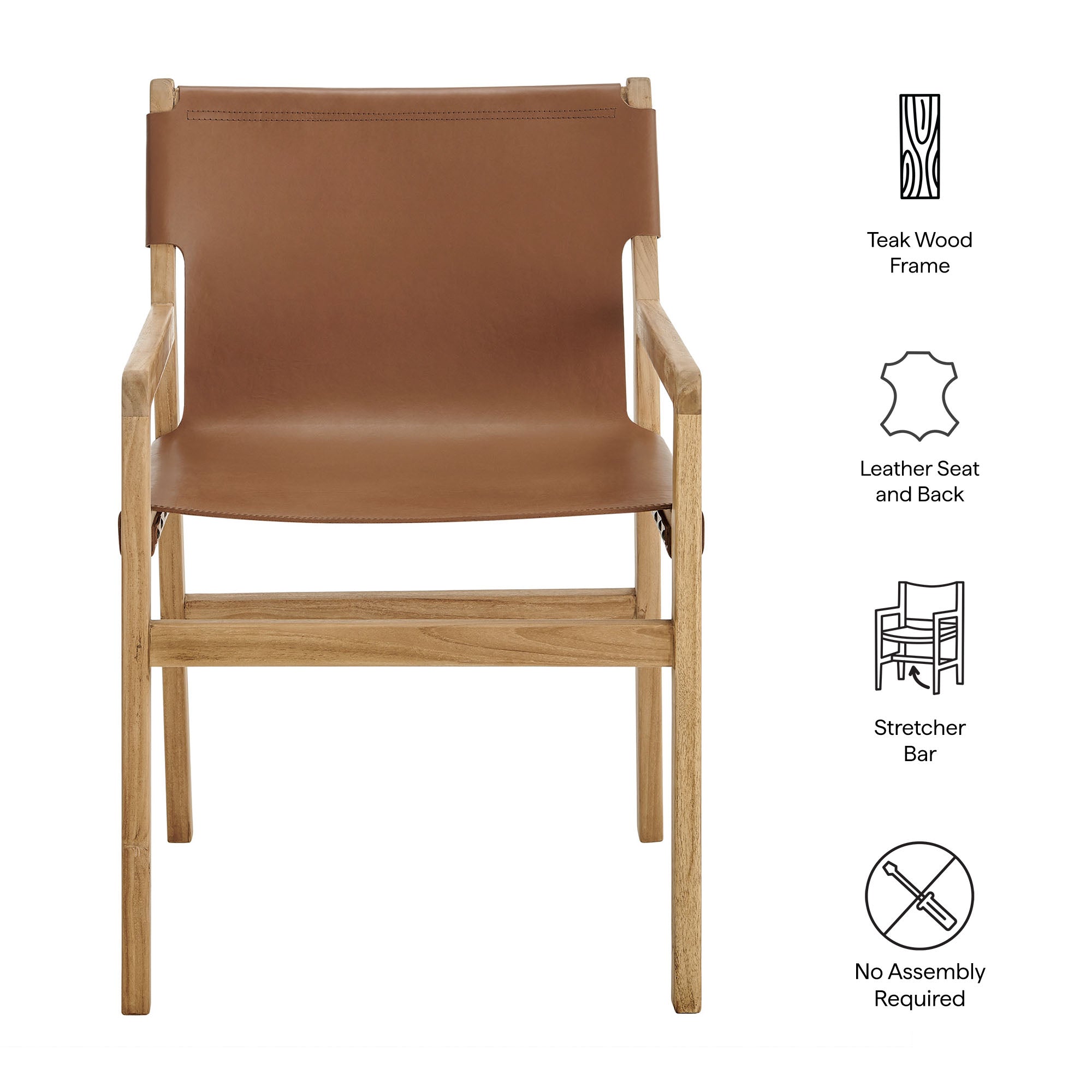 Sonora Leather Dining Chair by Modway
