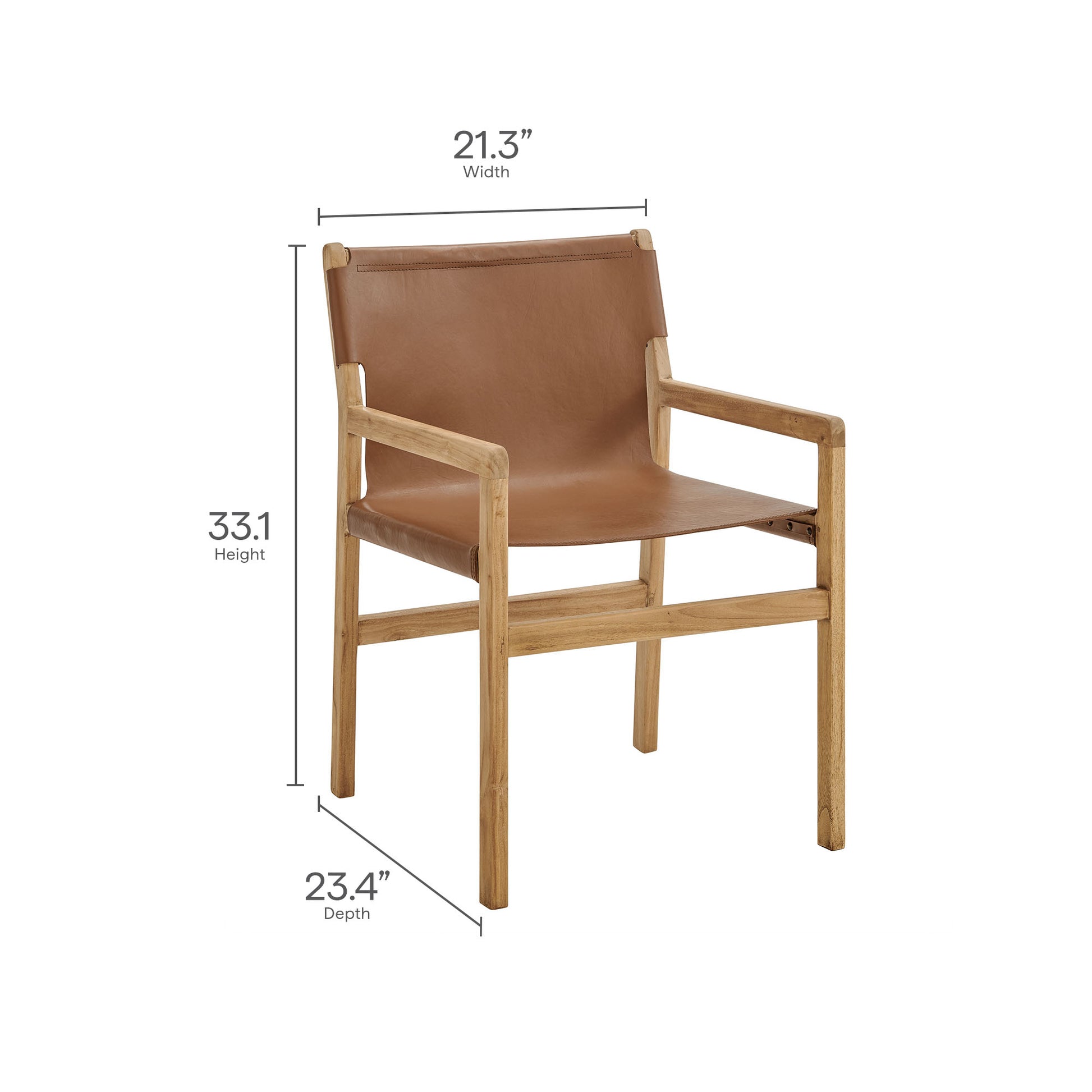 Sonora Leather Dining Chair by Modway - Best Buy Furniture