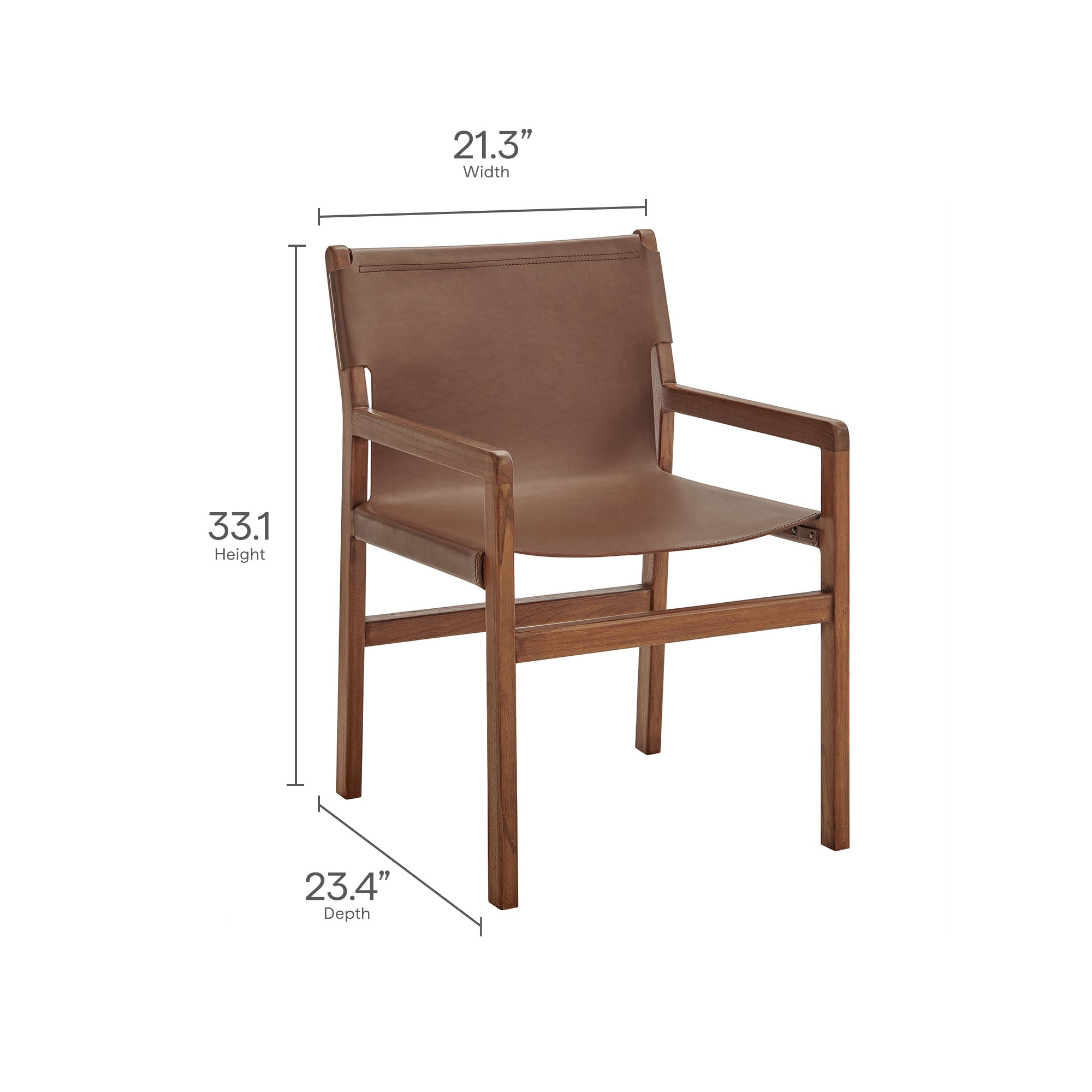 Sonora Leather Dining Chair by Modway - Best Buy Furniture