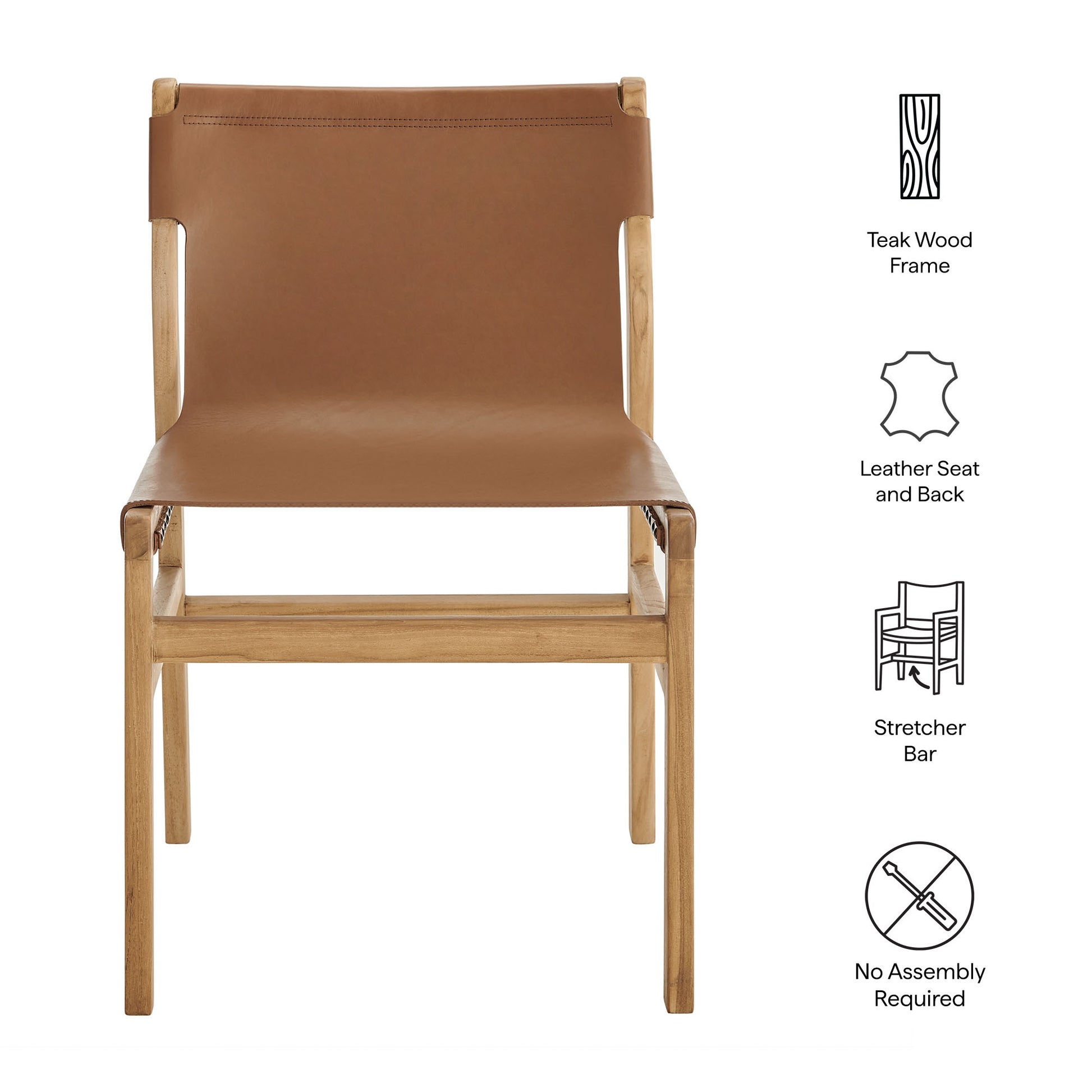 Sonora Leather Dining Side Chair by Modway - Best Buy Furniture