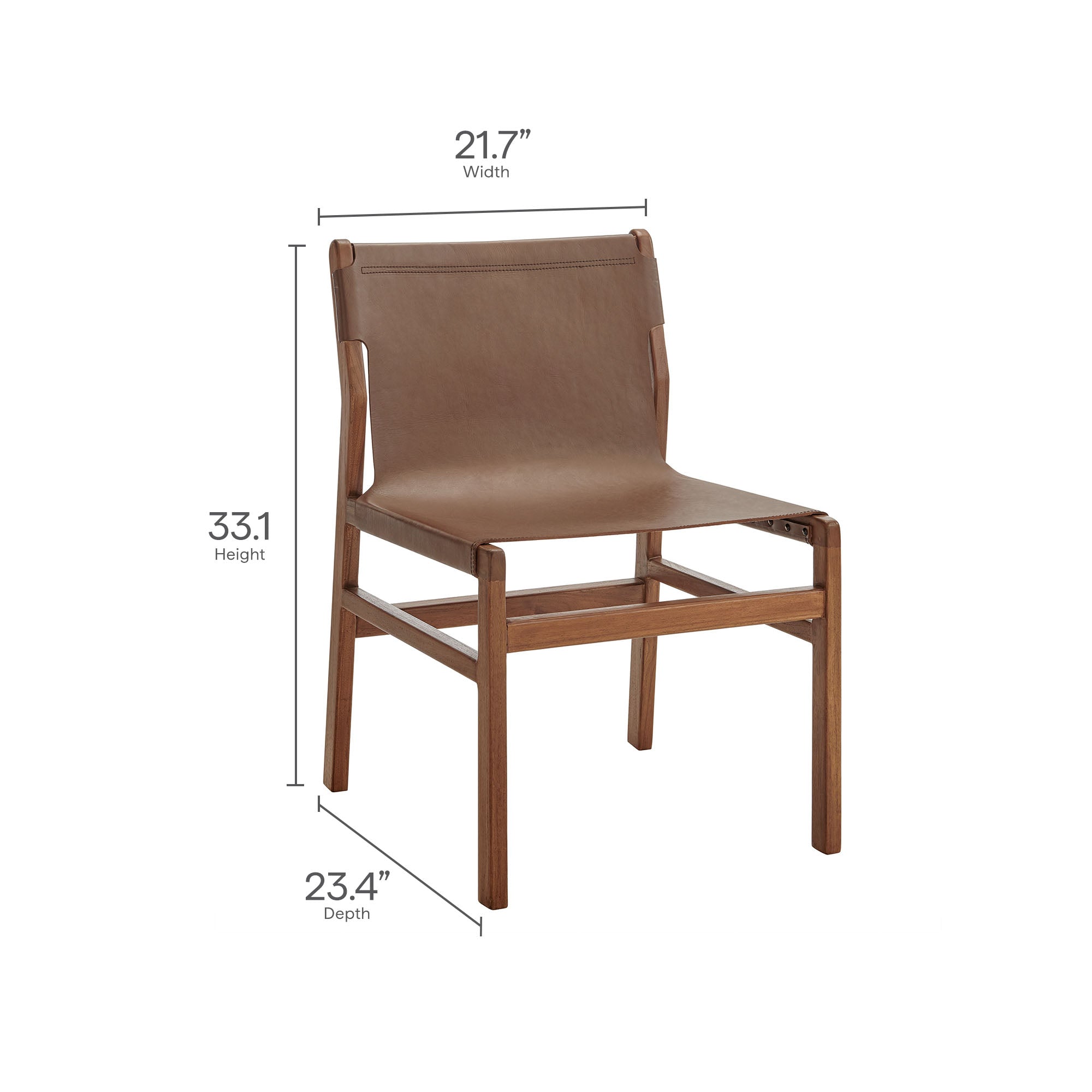 Sonora Leather Dining Side Chair by Modway - Best Buy Furniture