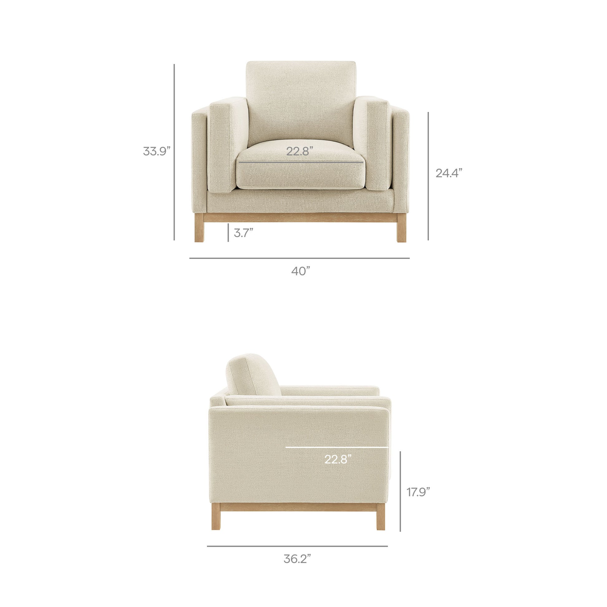 Roscoe Fabric Armchair by Modway - Best Buy Furniture