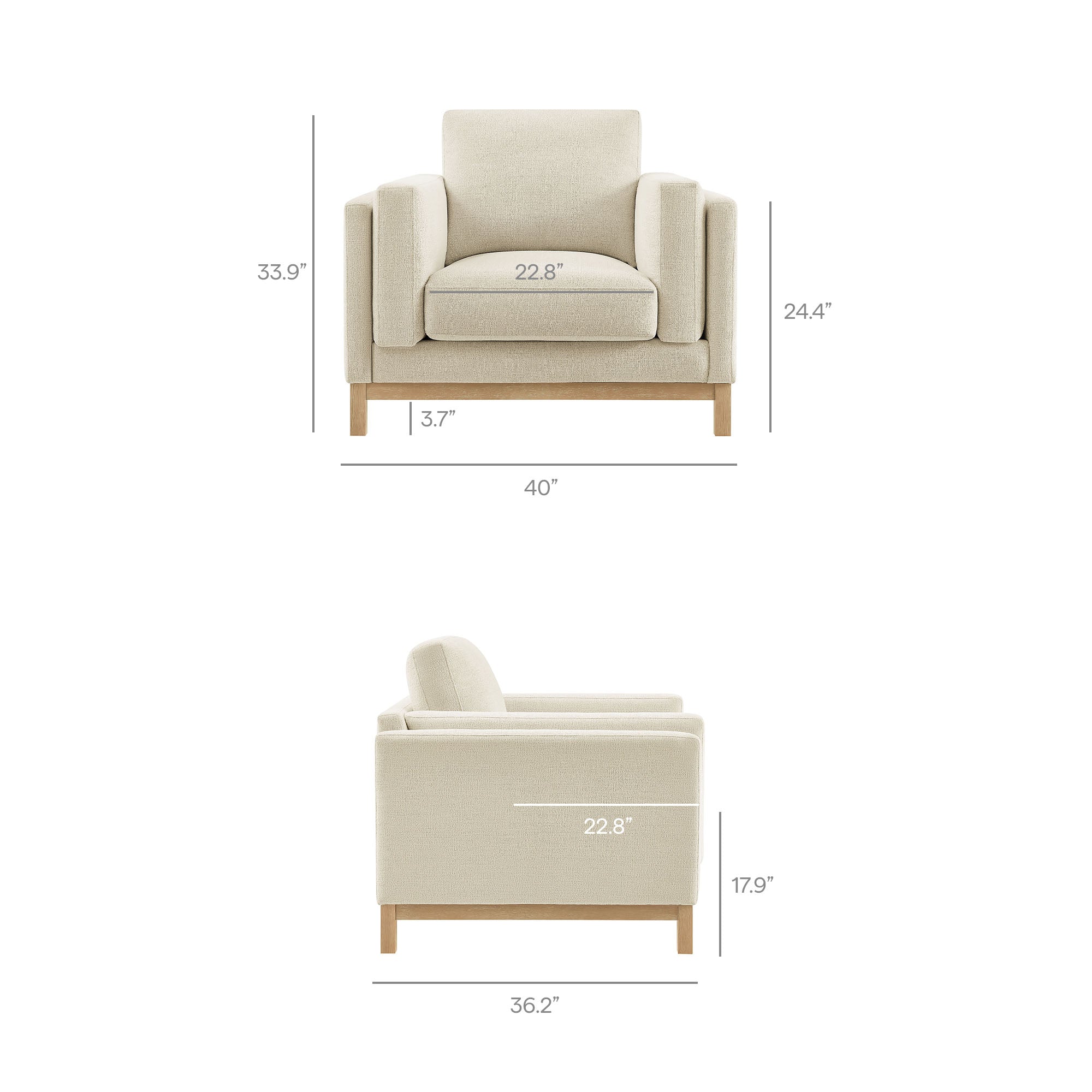 Roscoe Fabric Armchair by Modway - Best Buy Furniture