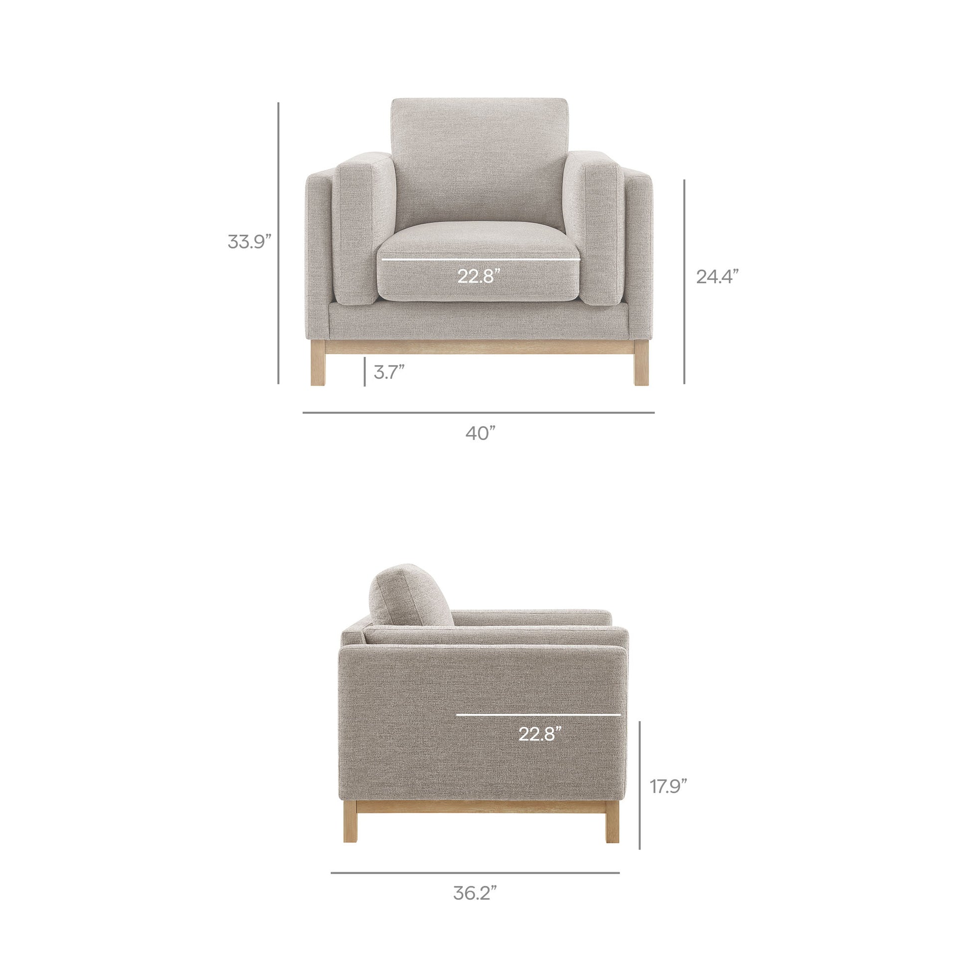 Roscoe Fabric Armchair by Modway - Best Buy Furniture