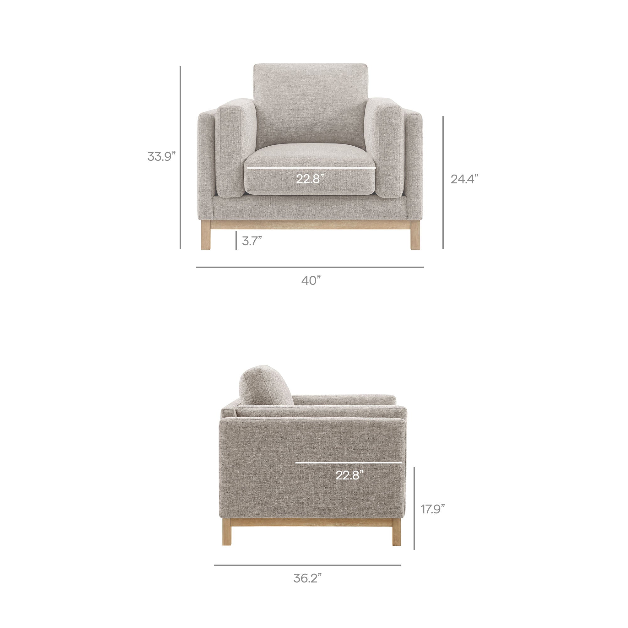 Roscoe Fabric Armchair by Modway - Best Buy Furniture