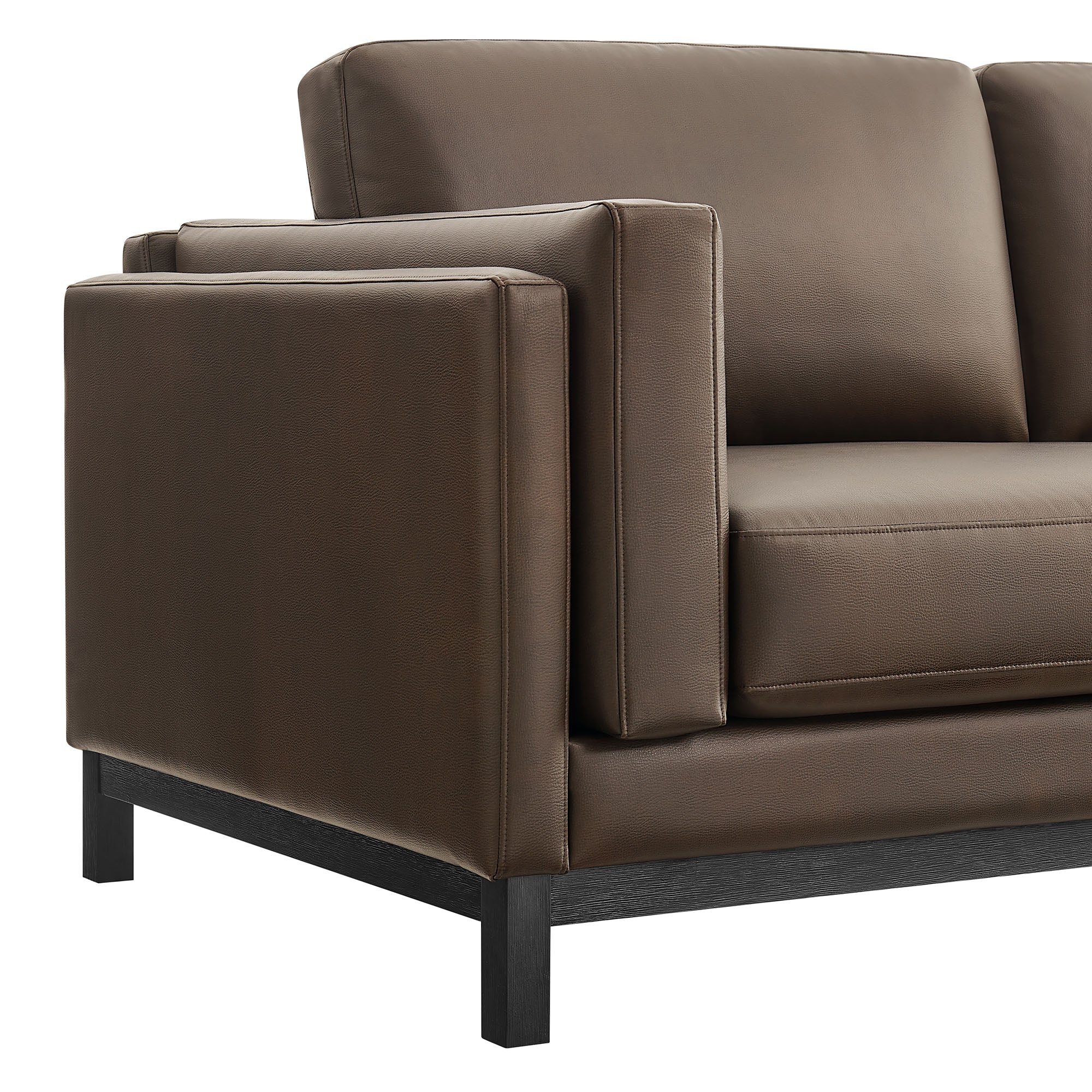 Roscoe 81 inch Vegan Leather Sofa by Modway - Best Buy Furniture