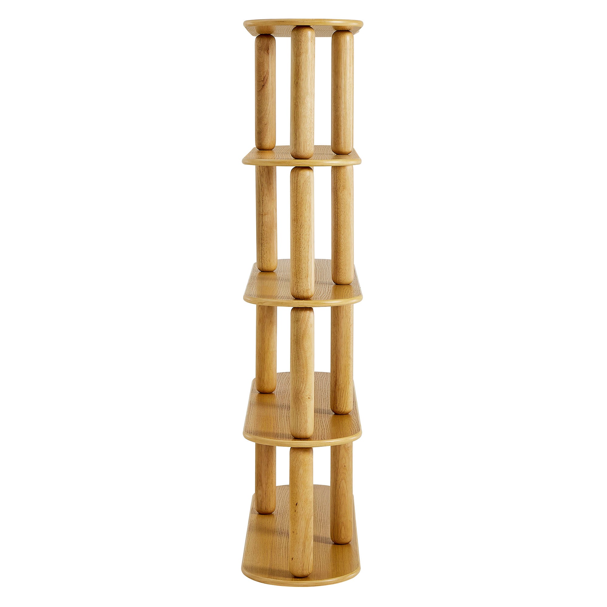 Arcus 4-Tier Oval Wood Bookshelf by Modway