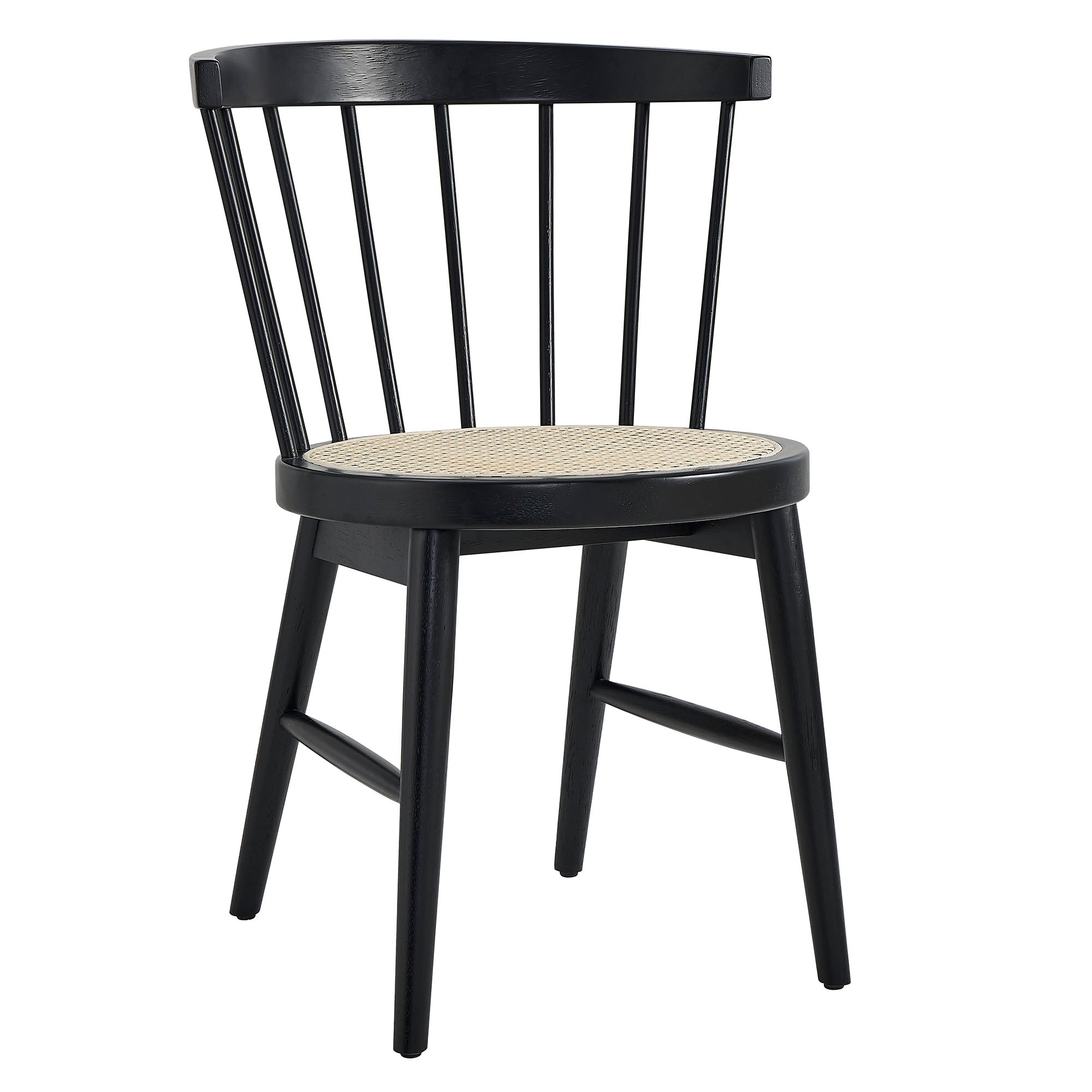 Lykke Curved Spindle Back Dining Chairs Set of 2 by Modway
