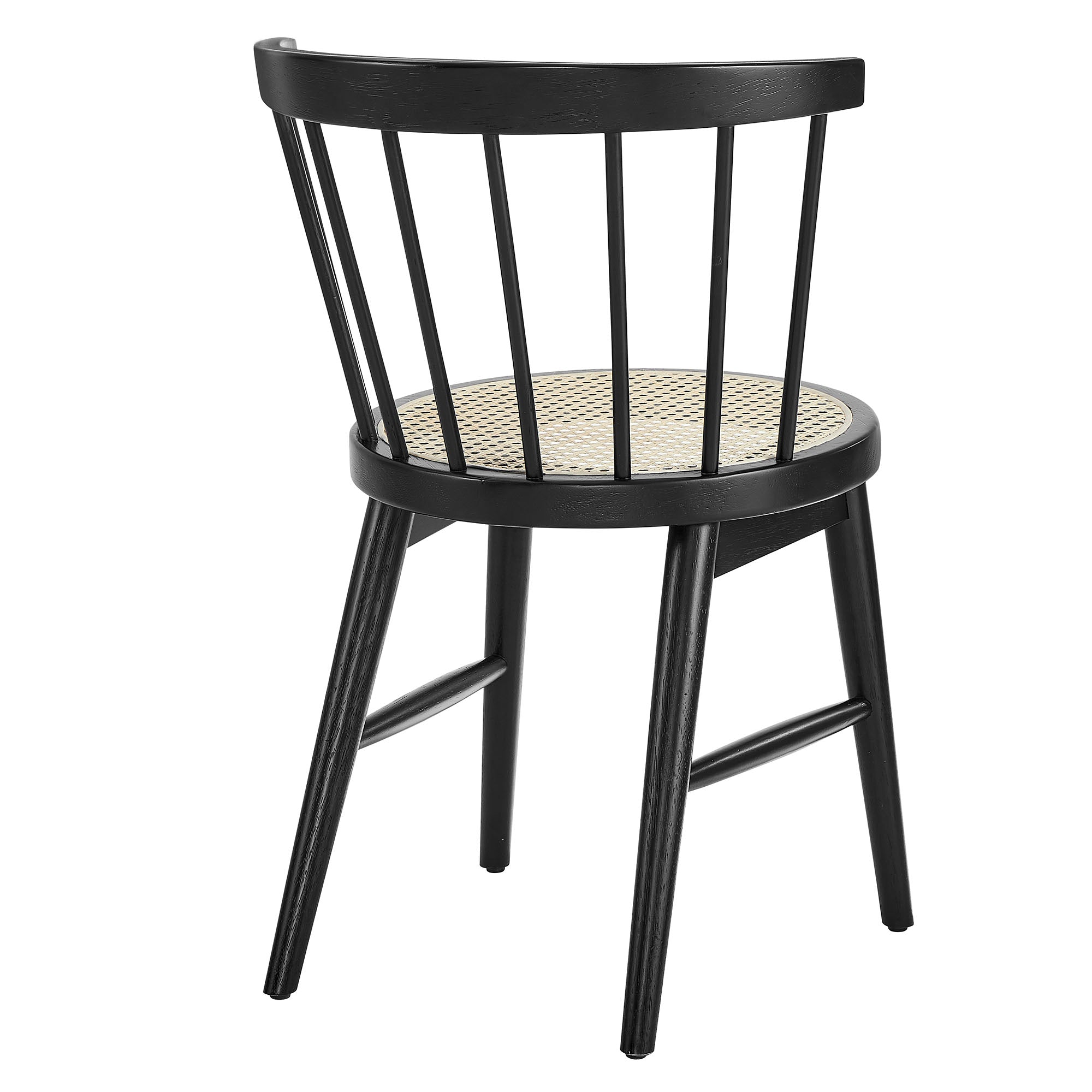 Lykke Curved Spindle Back Dining Chairs Set of 2 by Modway