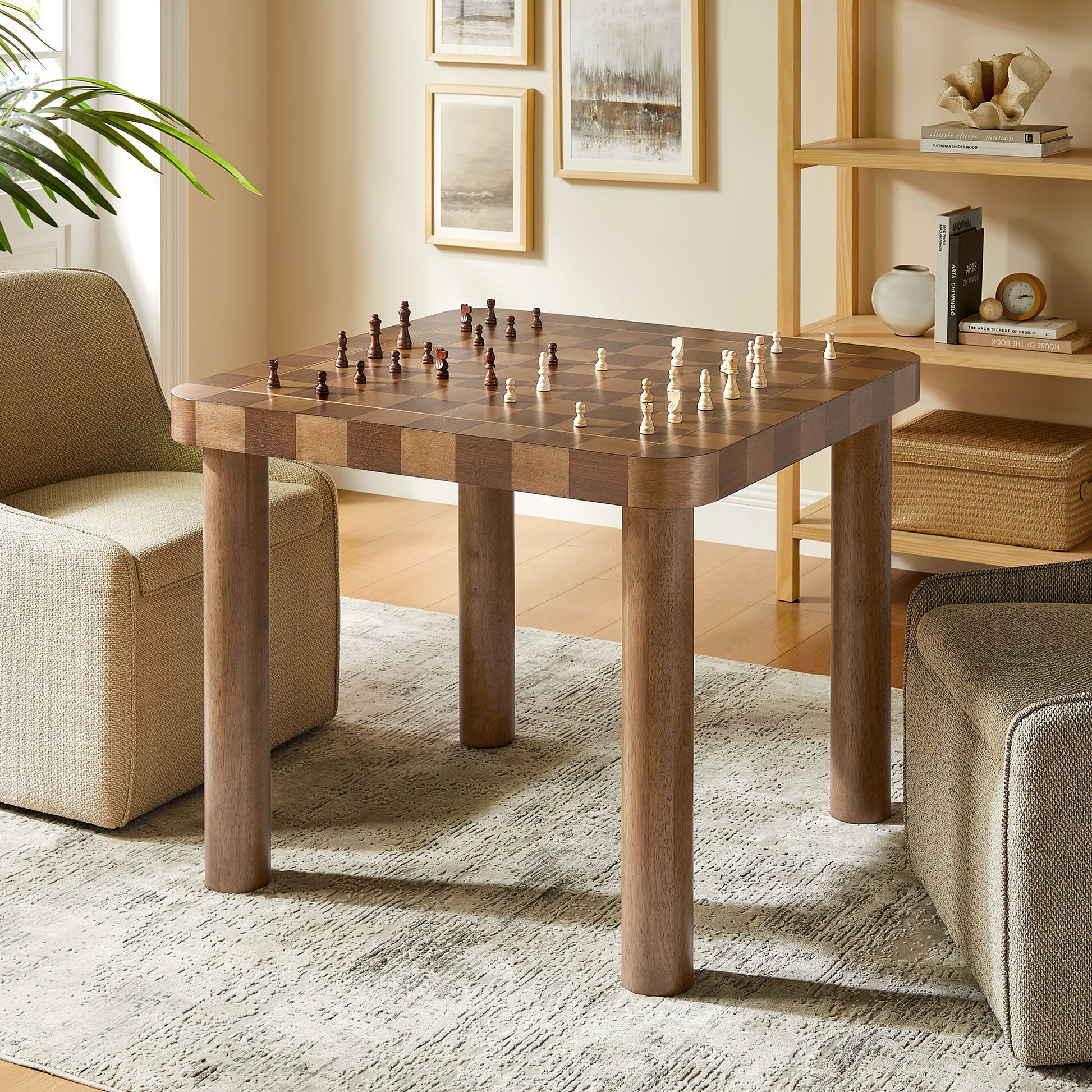 Oscar 36 Inch Square Checkered Dining Table by Modway - Best Buy Furniture