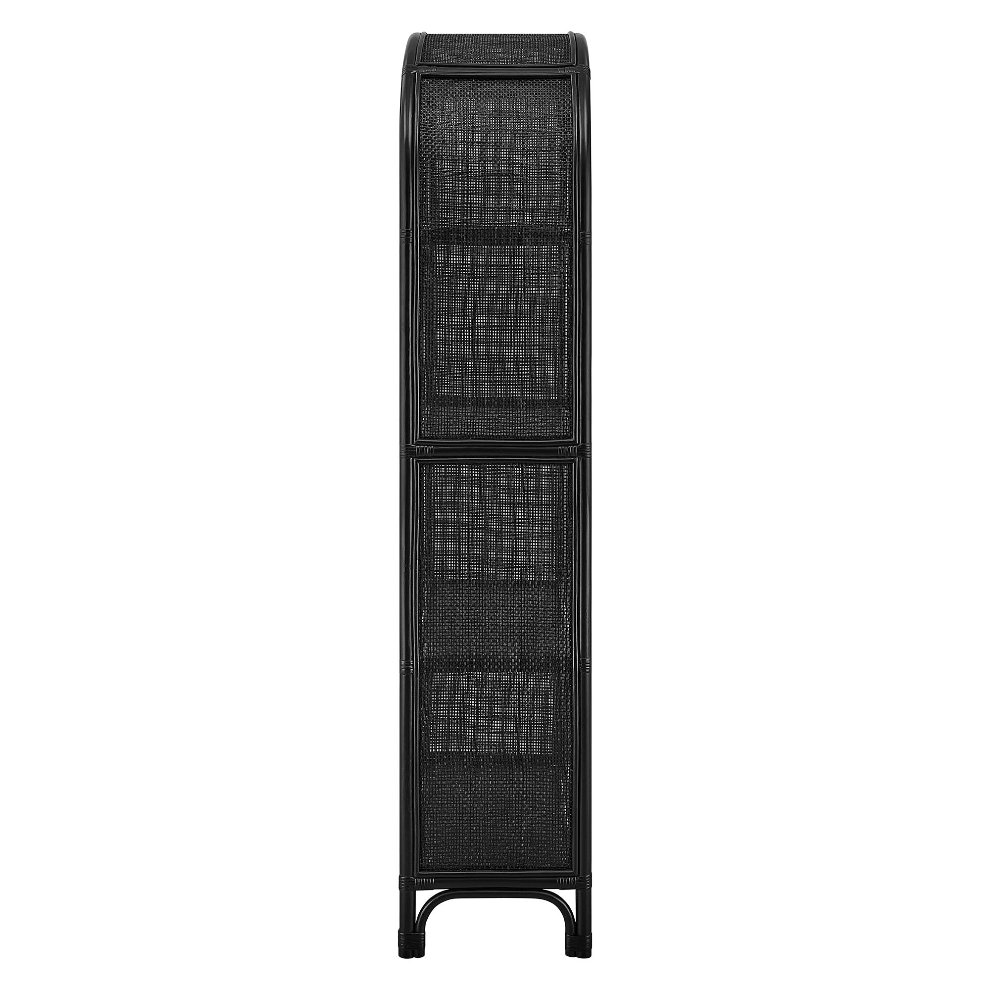 Celeste 67 Inch Tall Arched Natural Rattan Bookshelf by Modway