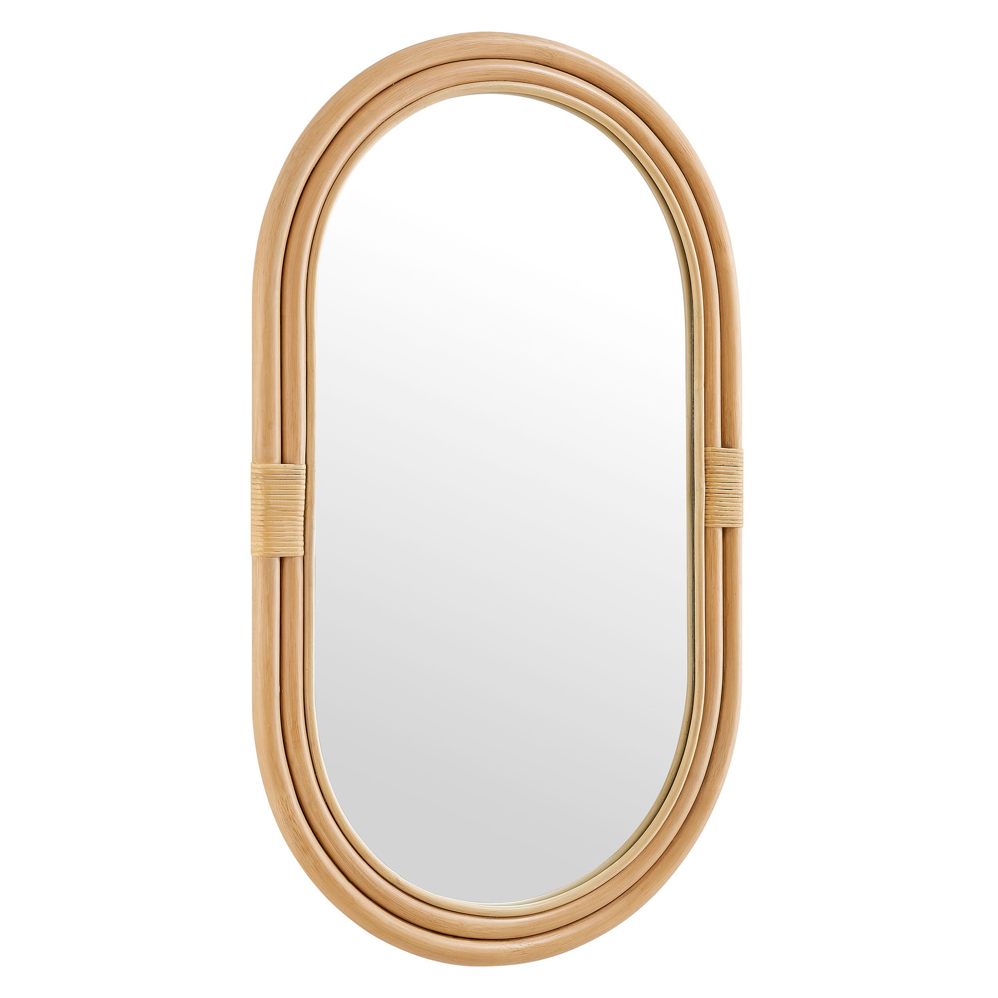 Corsica Oval Rattan Wall Mirror by Modway