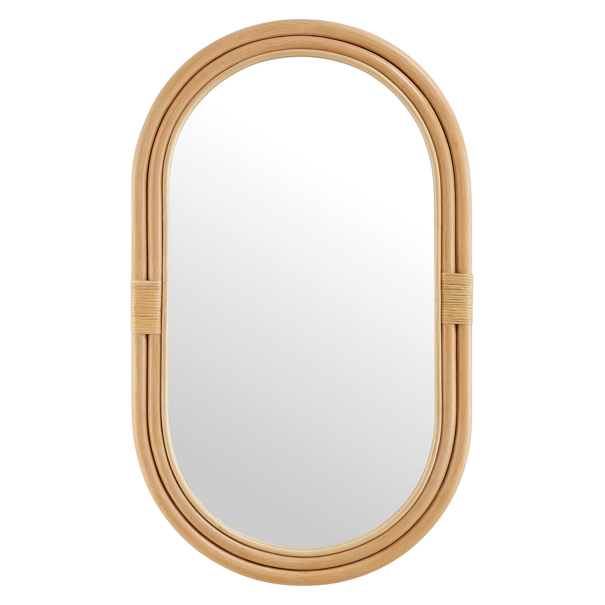 Corsica Oval Rattan Wall Mirror by Modway - Best Buy Furniture