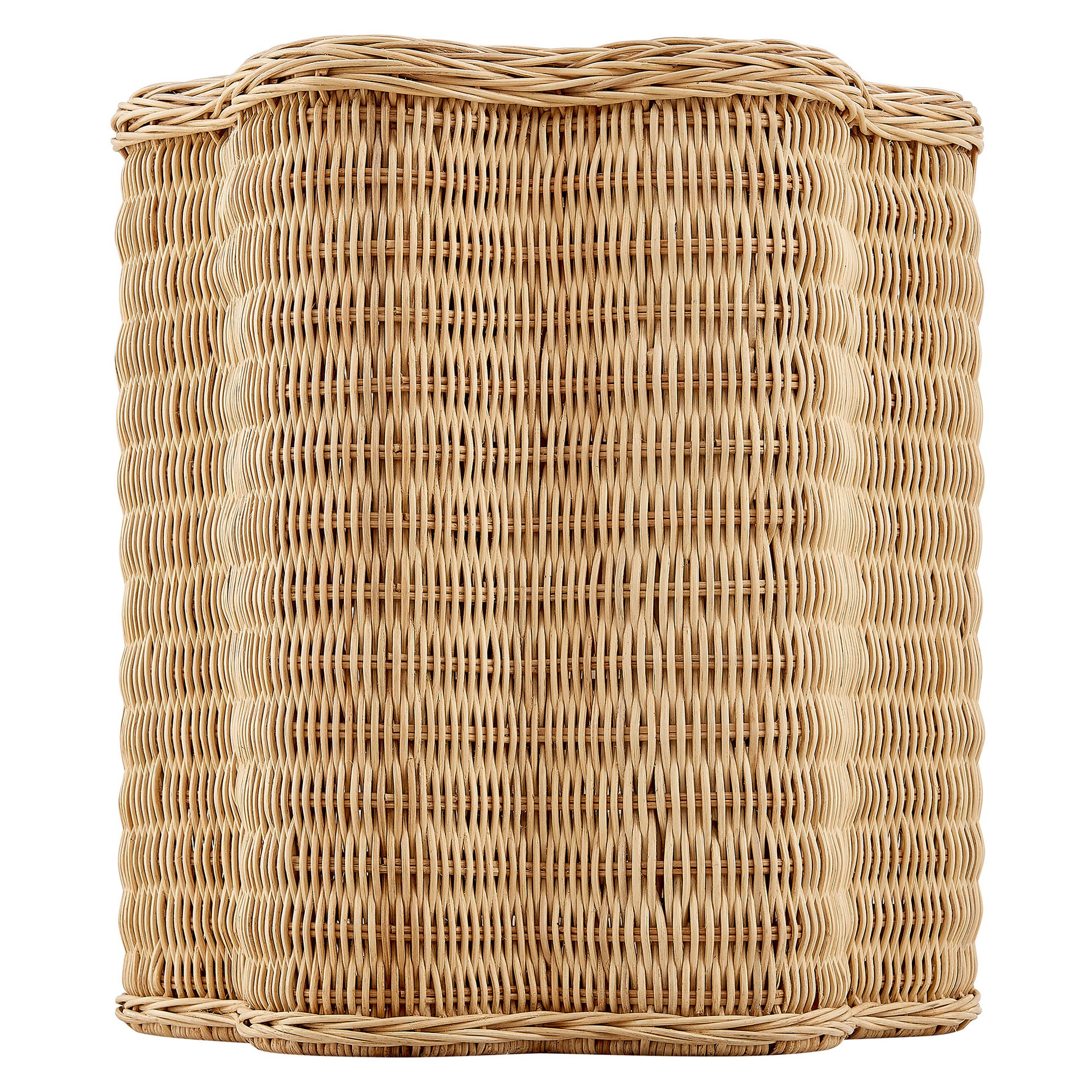 Erika Scalloped Natural Rattan Side Table by Modway - Best Buy Furniture