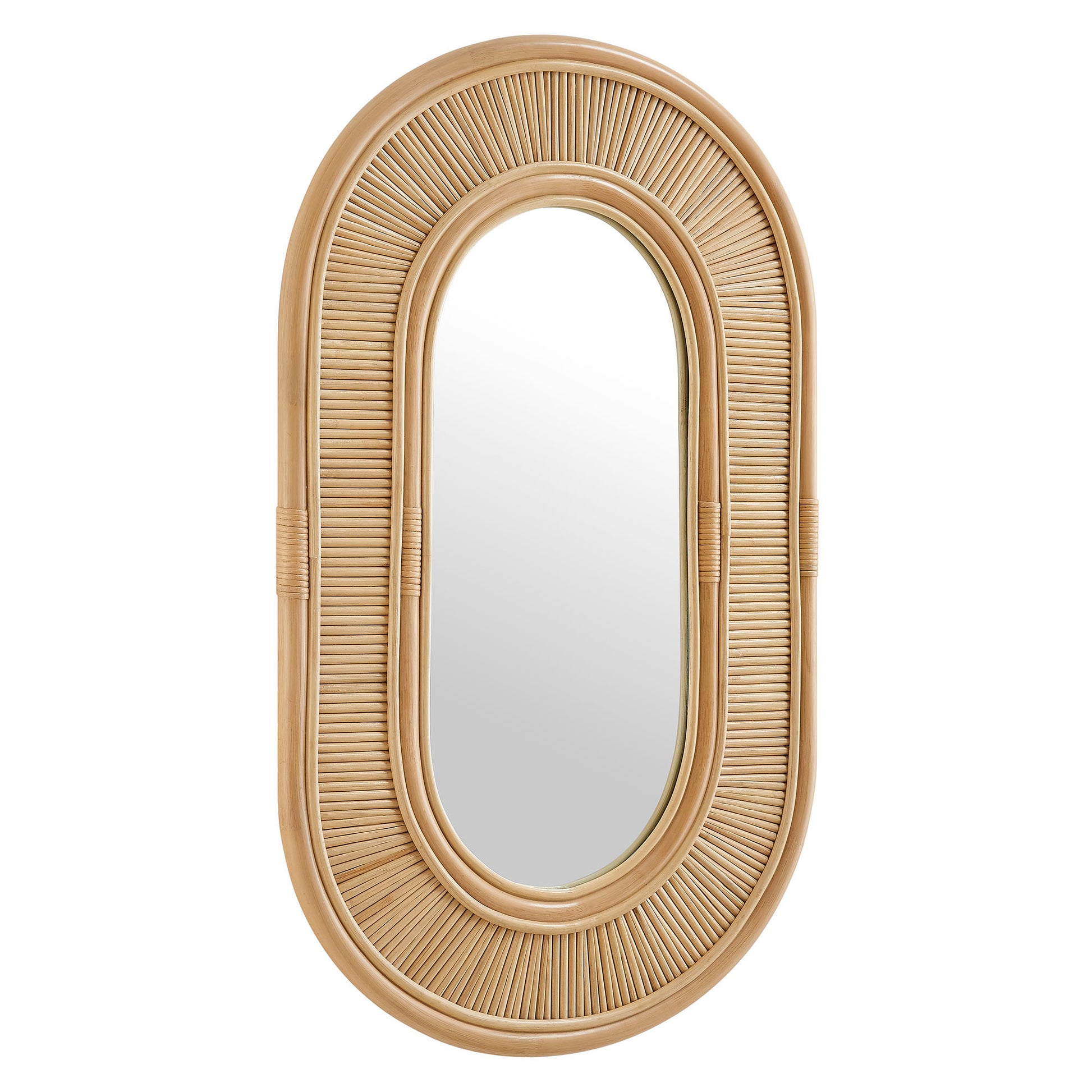 Sovana Oval Rattan Wall Mirror by Modway - Best Buy Furniture