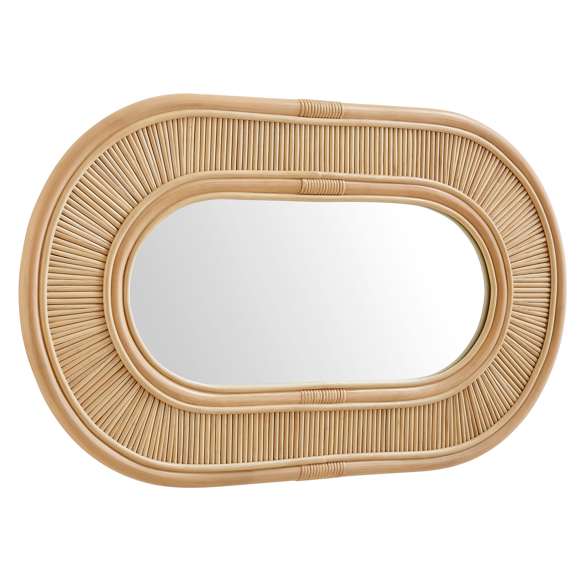 Sovana Oval Rattan Wall Mirror by Modway - Best Buy Furniture