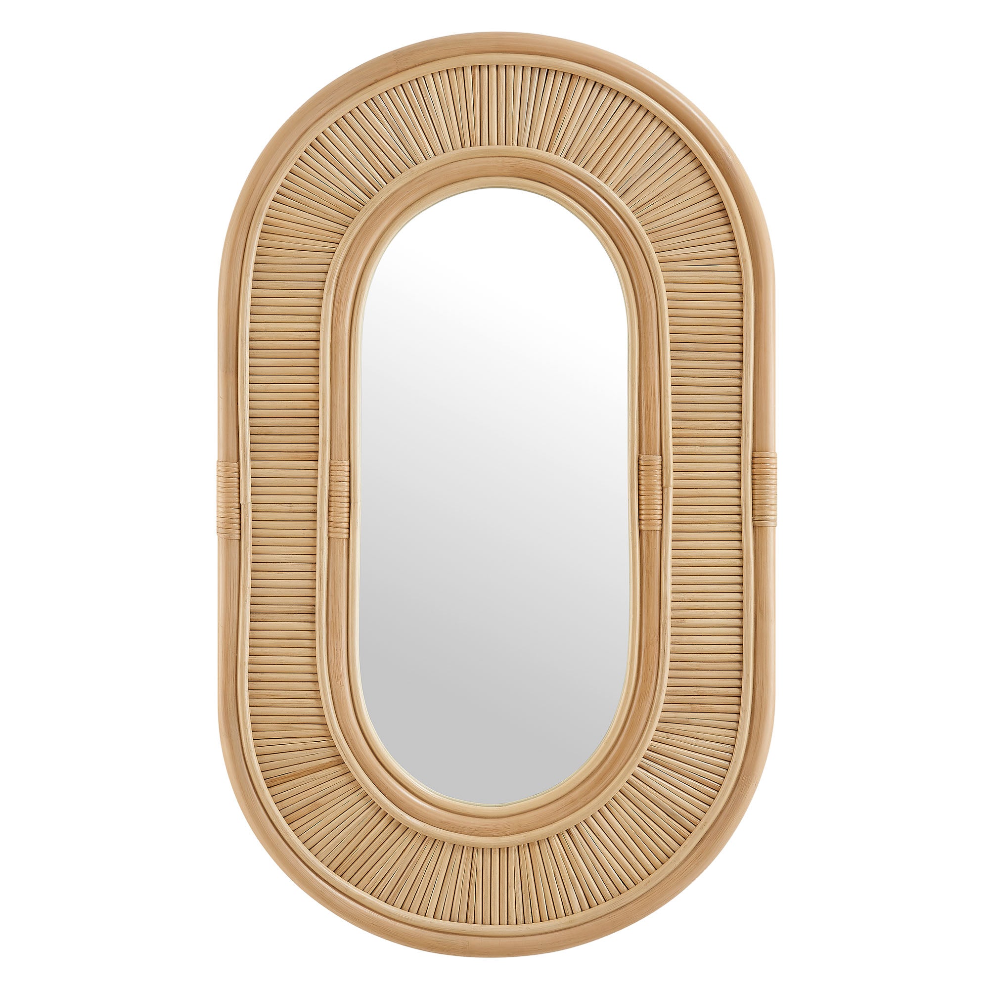 Sovana Oval Rattan Wall Mirror by Modway - Best Buy Furniture