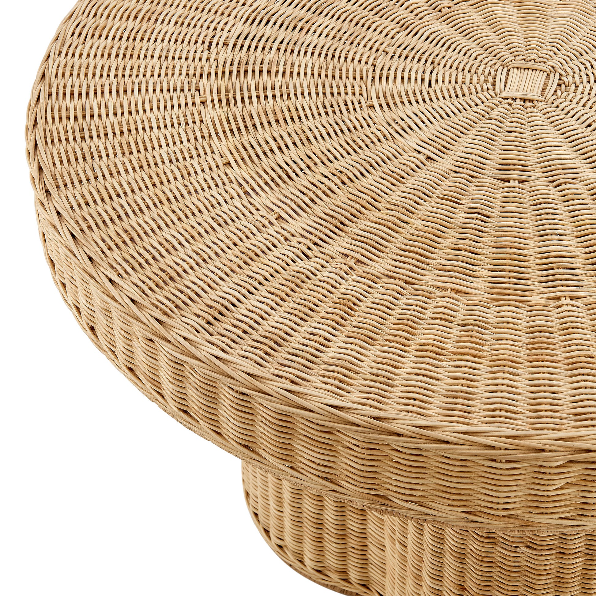 Ainsley 32 Inch Round Natural Rattan Coffee Table by Modway - Best Buy Furniture
