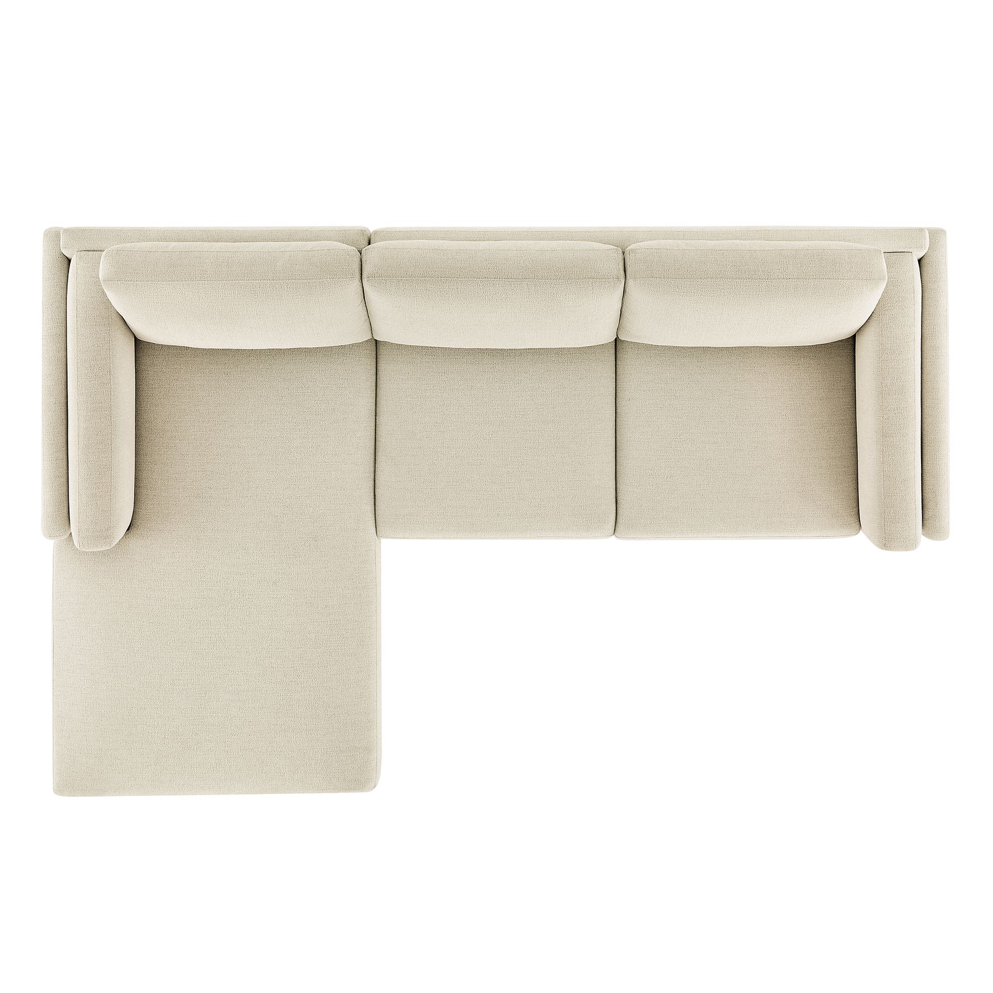 Roscoe Left-Facing Fabric Sectional Sofa with Chaise by Modway - Best Buy Furniture