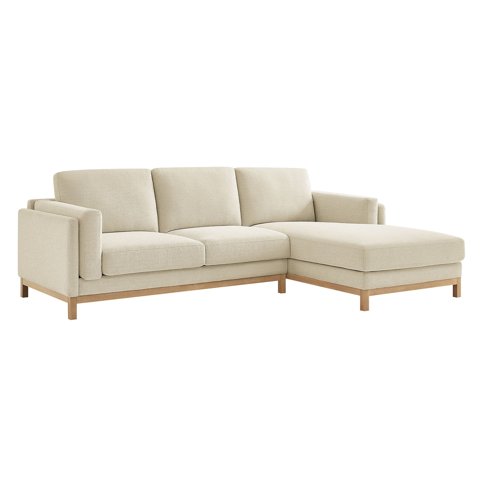 Roscoe Right-Facing Fabric Sectional Sofa with Chaise by Modway - Best Buy Furniture