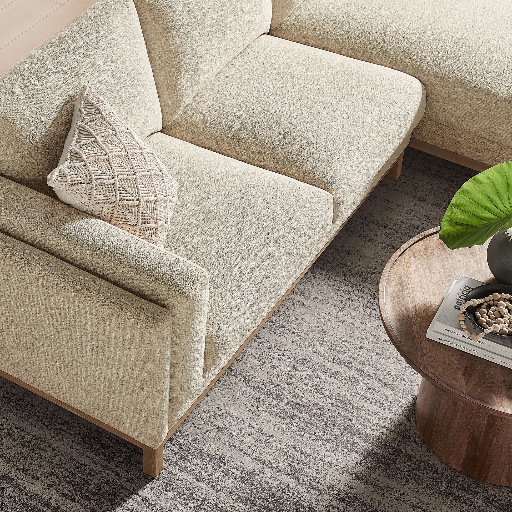 Roscoe Right-Facing Fabric Sectional Sofa with Chaise by Modway - Best Buy Furniture