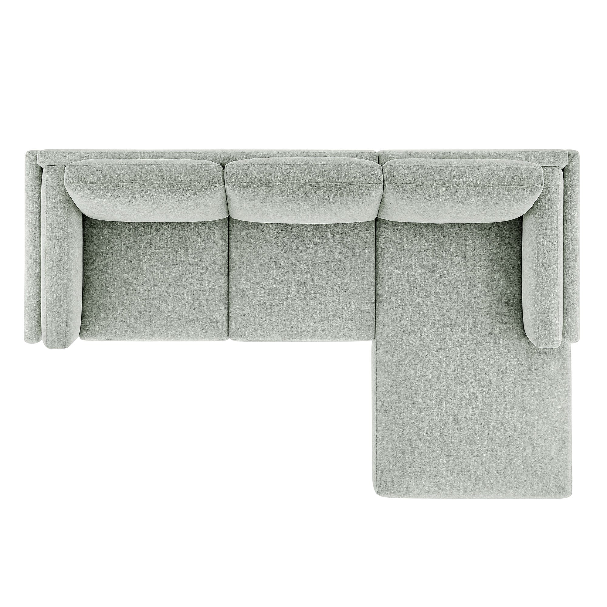 Roscoe Right-Facing Fabric Sectional Sofa with Chaise by Modway - Best Buy Furniture