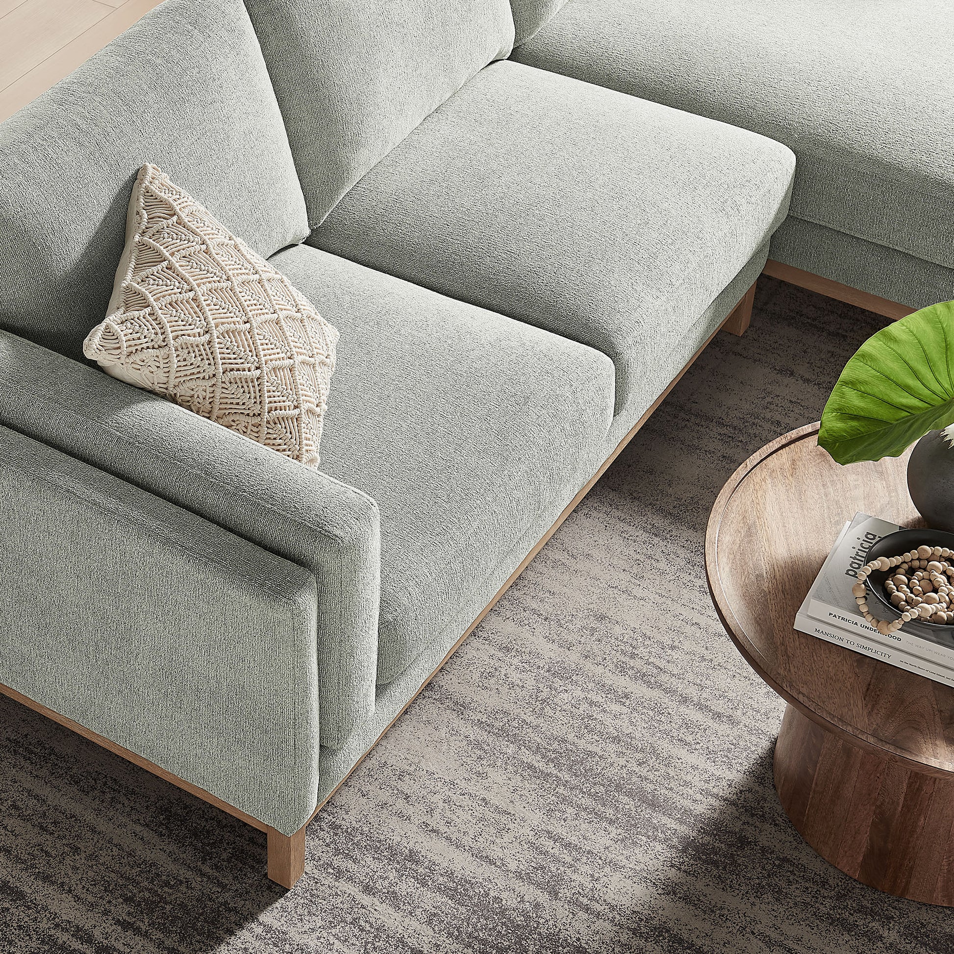 Roscoe Right-Facing Fabric Sectional Sofa with Chaise by Modway - Best Buy Furniture