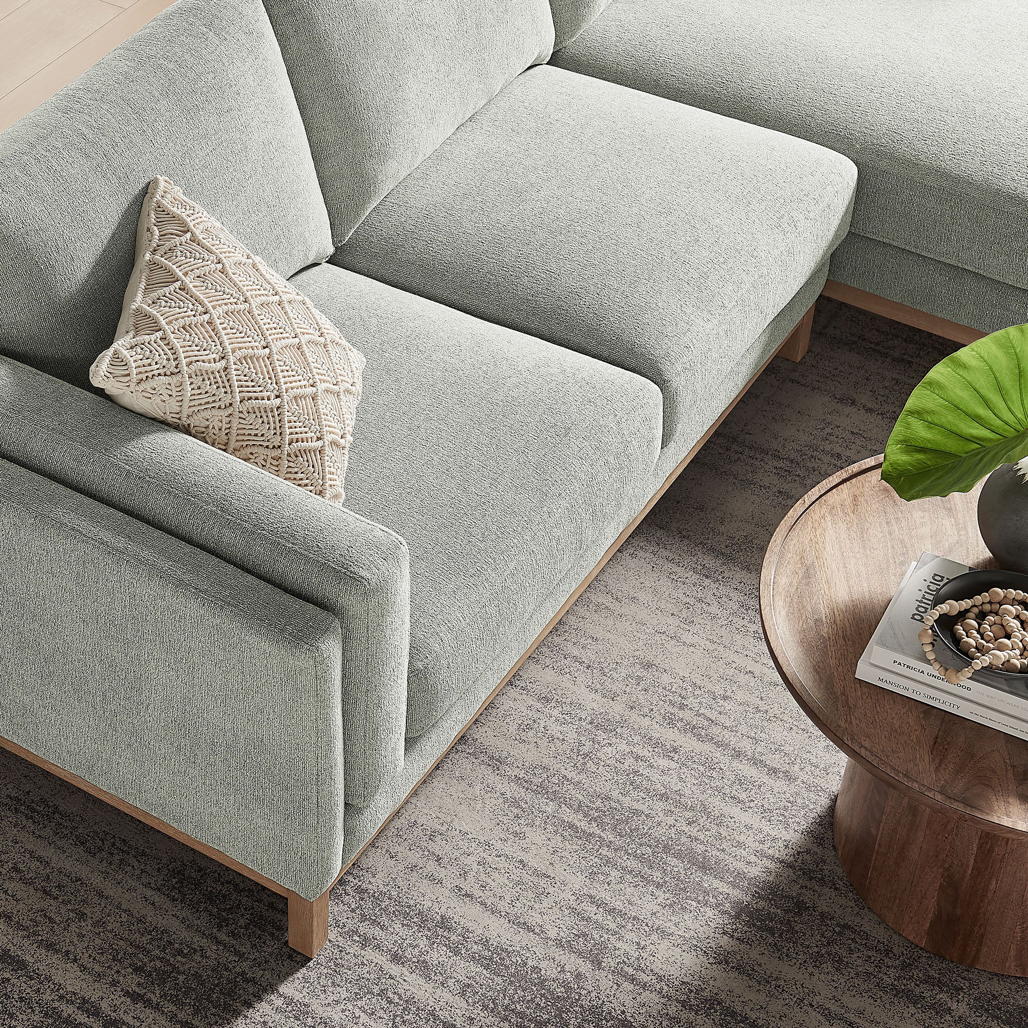 Roscoe Right-Facing Fabric Sectional Sofa with Chaise by Modway - Best Buy Furniture