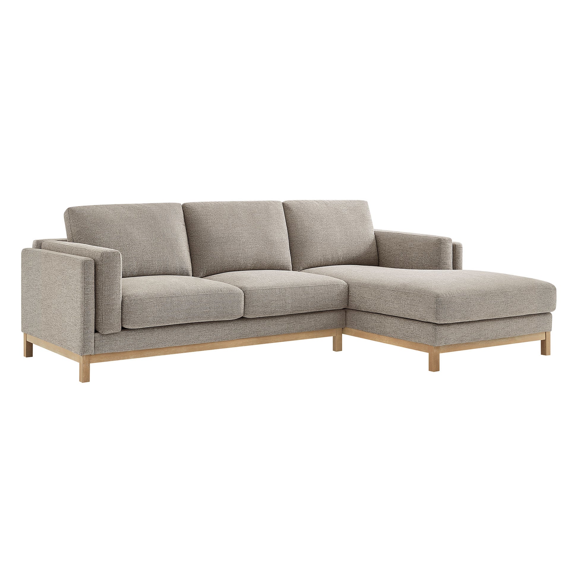 Roscoe Right-Facing Fabric Sectional Sofa with Chaise by Modway - Best Buy Furniture