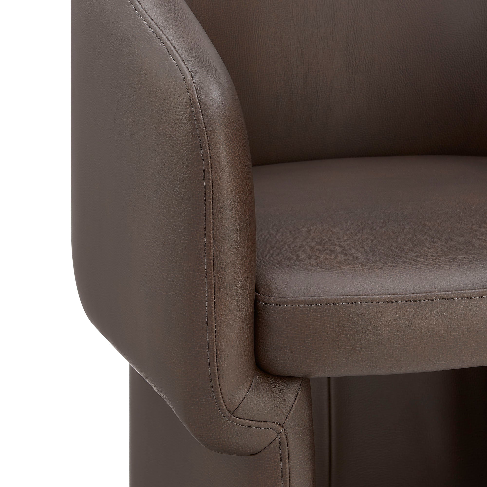 Verity Barrel Back Vegan Leather Dining Chair by Modway - Best Buy Furniture