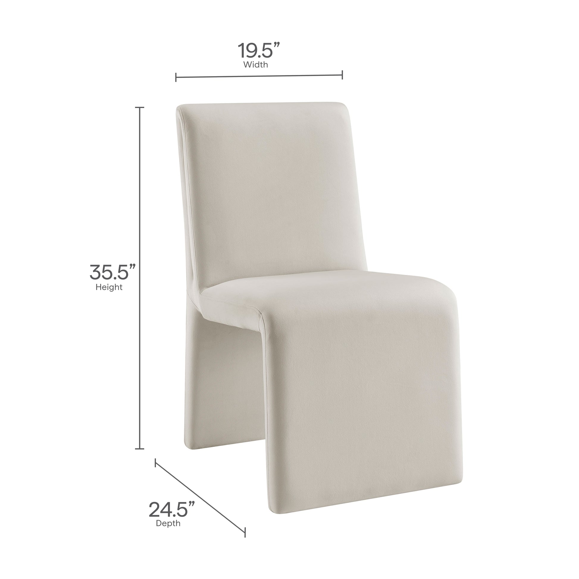 Emory Upholstered Performance Velvet Dining Side Chair by Modway - Best Buy Furniture