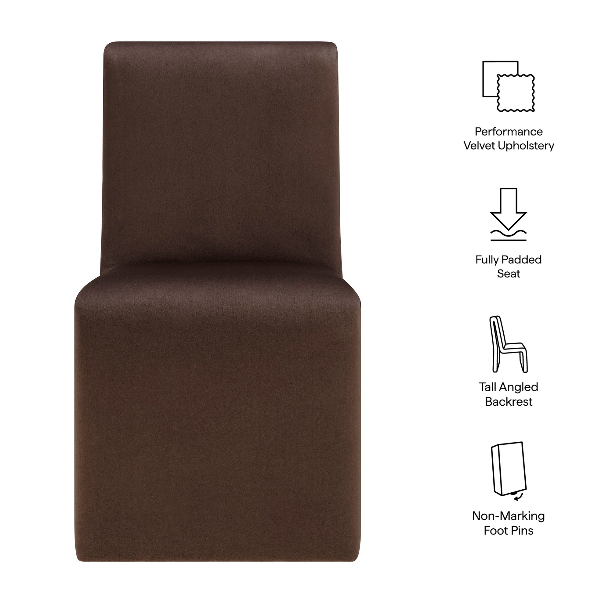 Emory Upholstered Performance Velvet Dining Side Chair by Modway - Best Buy Furniture