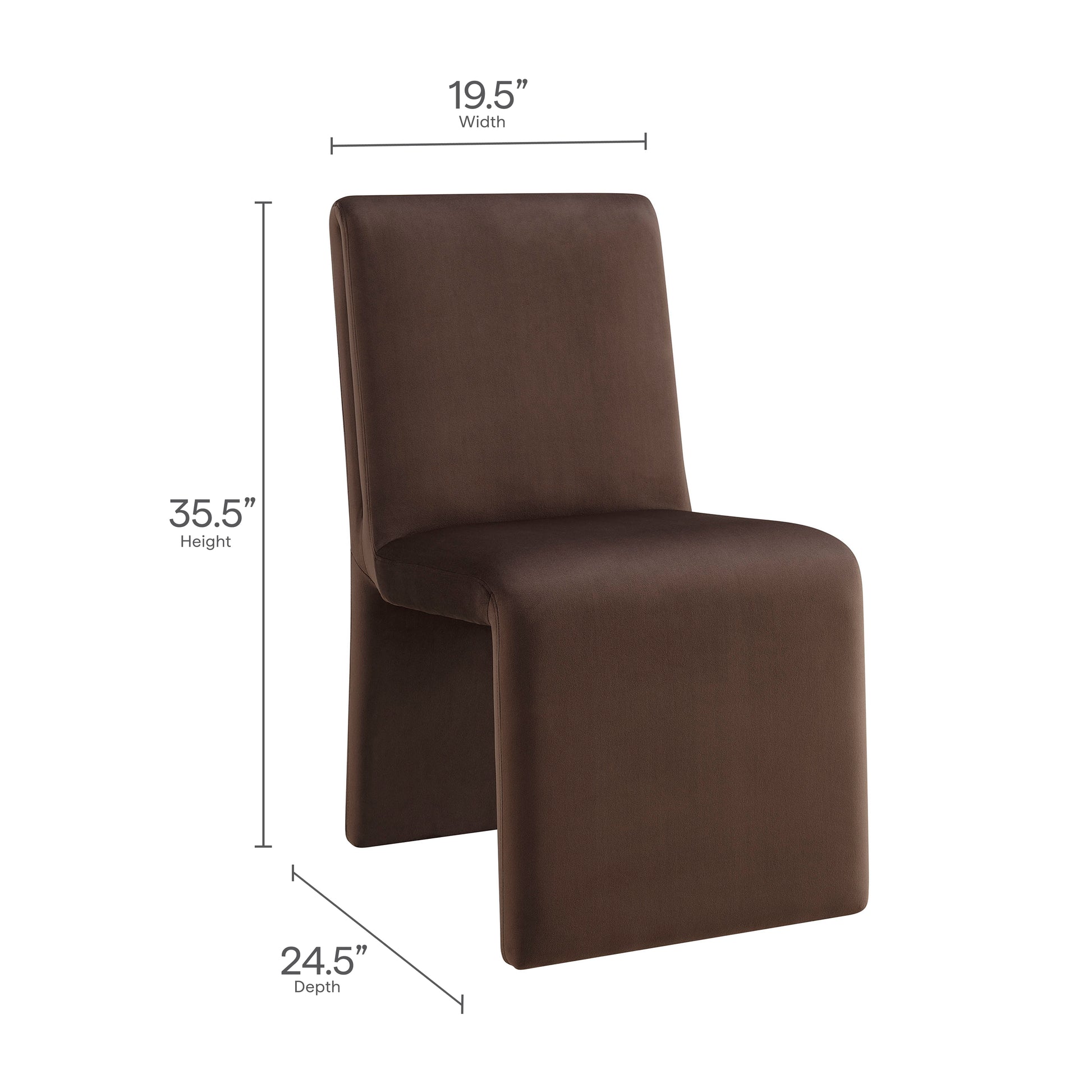 Emory Upholstered Performance Velvet Dining Side Chair by Modway - Best Buy Furniture