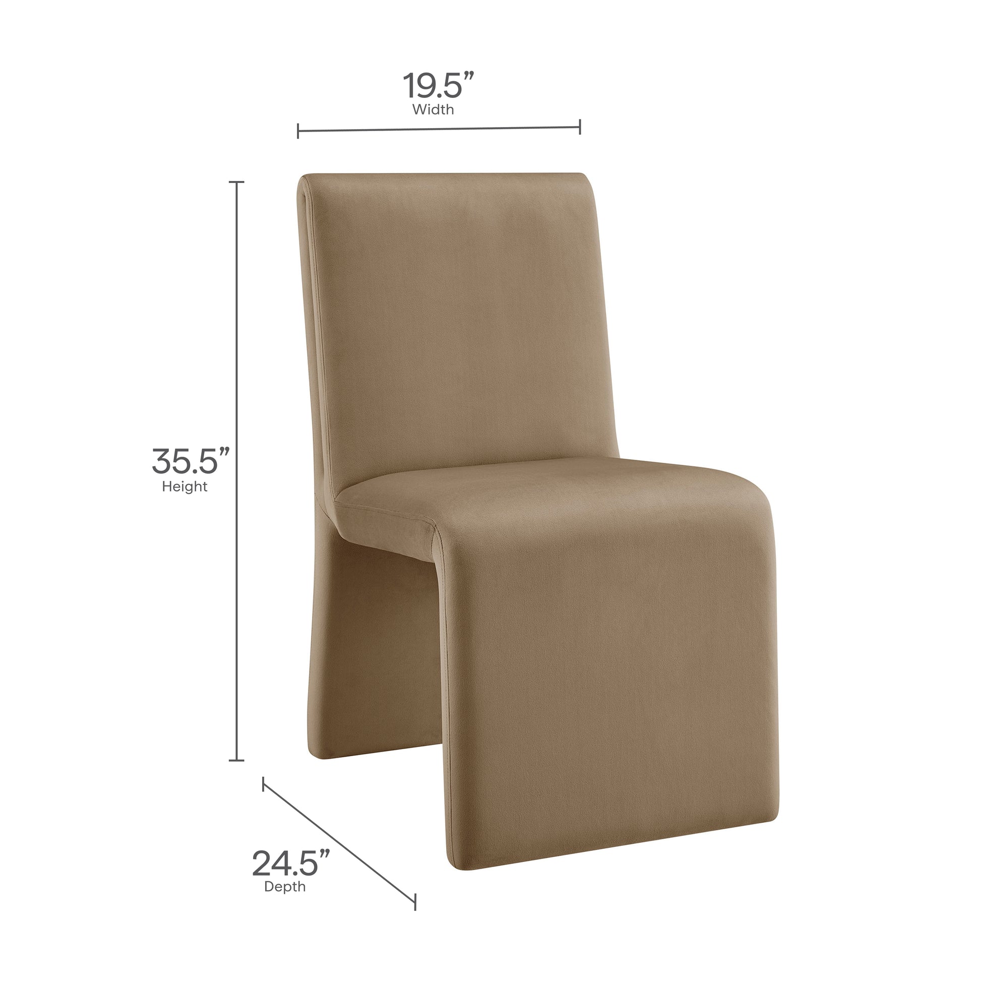 Emory Upholstered Performance Velvet Dining Side Chair by Modway - Best Buy Furniture