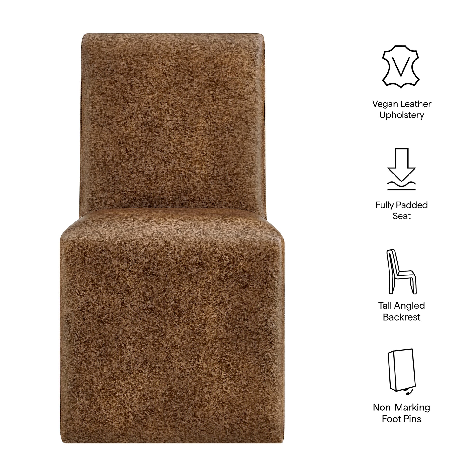 Emory Vegan Leather Dining Side Chair by Modway - Best Buy Furniture