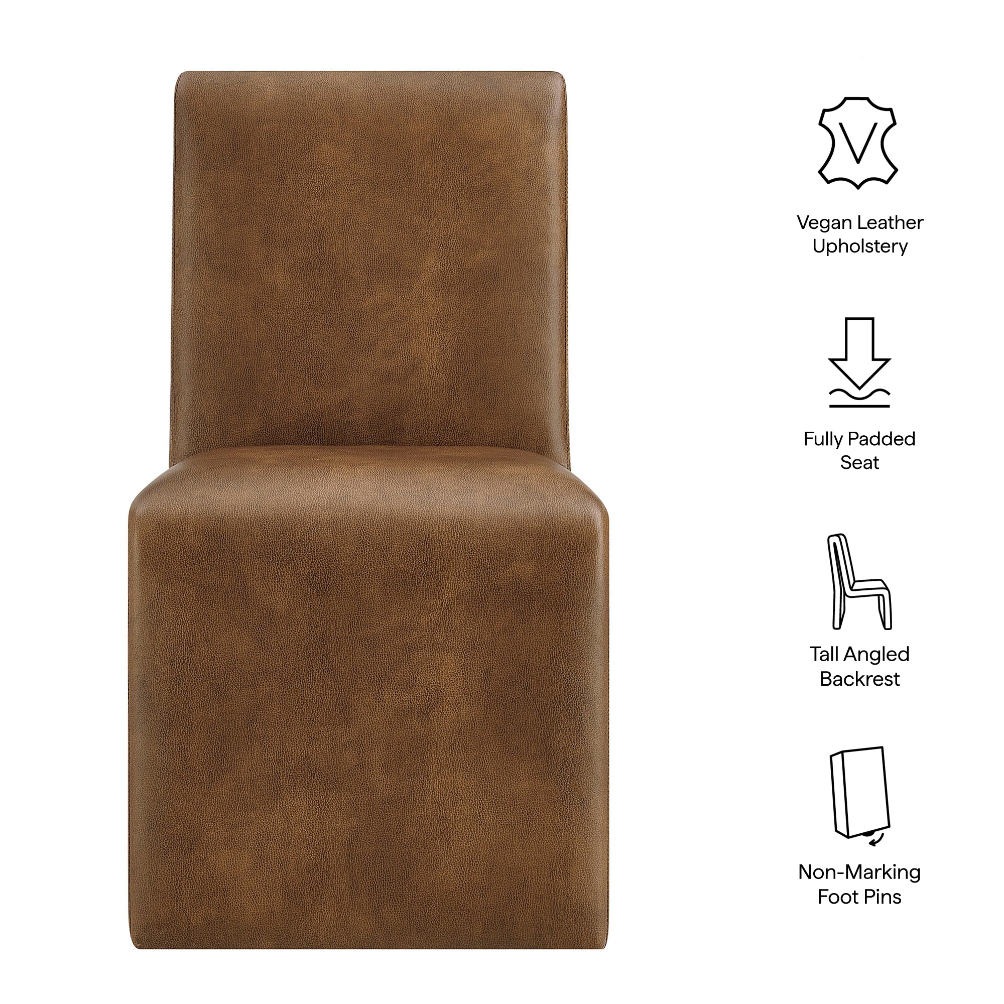 Emory Vegan Leather Dining Side Chair by Modway - Best Buy Furniture