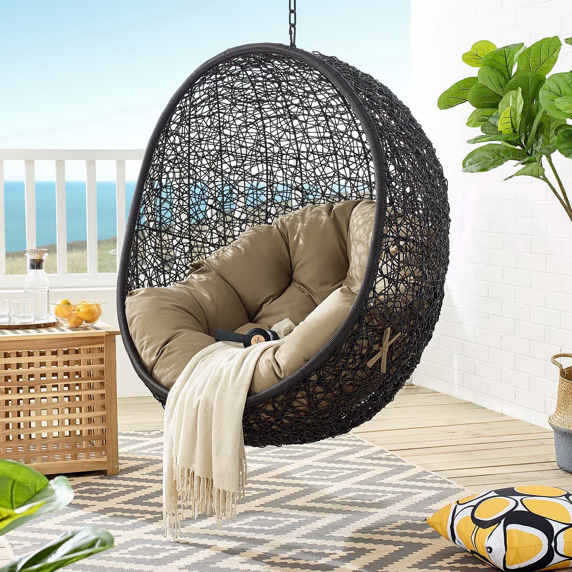 Encase Swing Outdoor Patio Lounge Chair by Modway - Best Buy Furniture