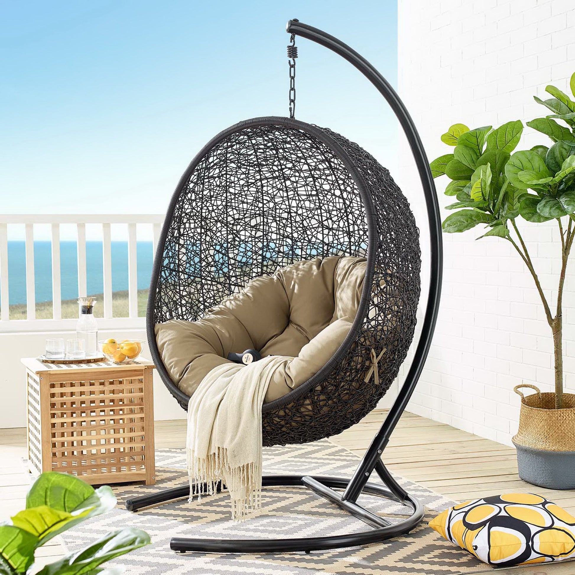 Encase Swing Outdoor Patio Lounge Chair by Modway - Best Buy Furniture