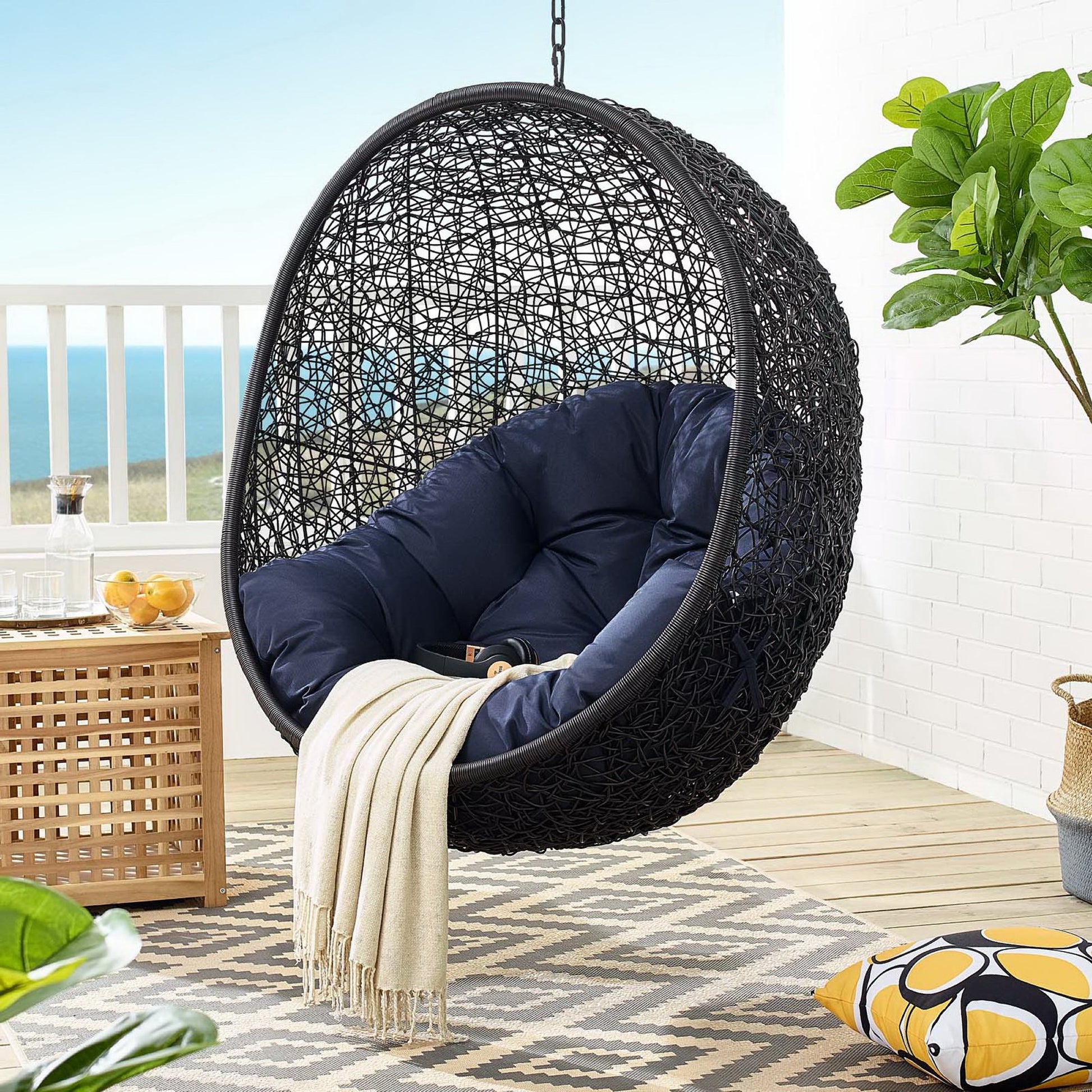 Encase Swing Outdoor Patio Lounge Chair by Modway - Best Buy Furniture