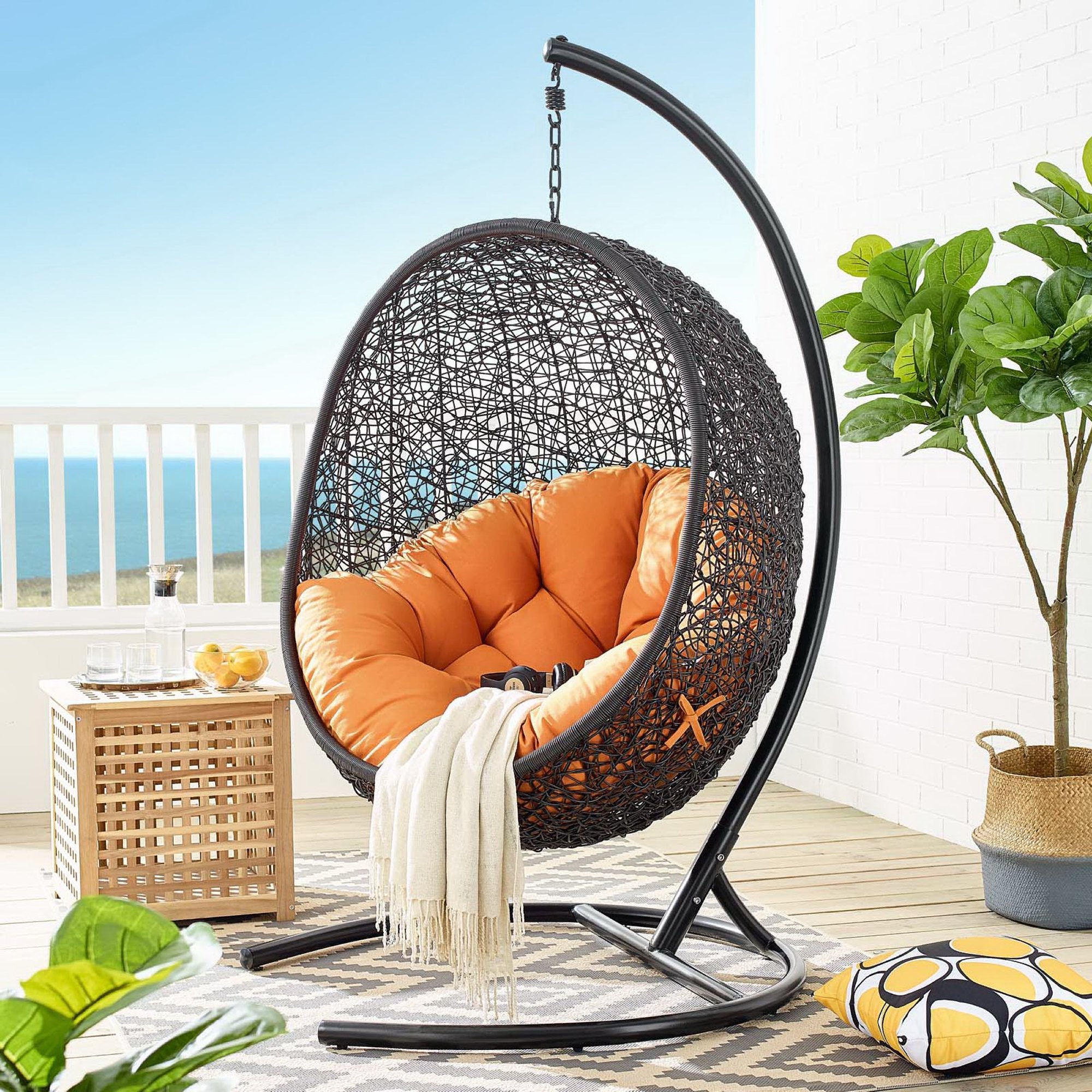 Encase Swing Outdoor Patio Lounge Chair by Modway - Best Buy Furniture