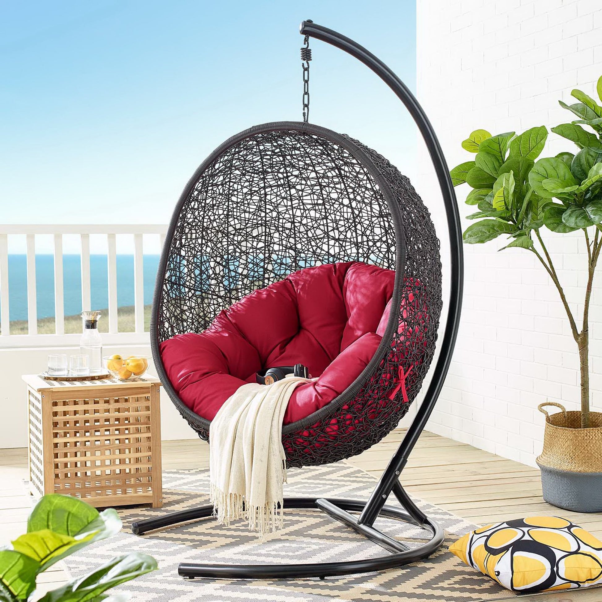 Encase Swing Outdoor Patio Lounge Chair by Modway - Best Buy Furniture