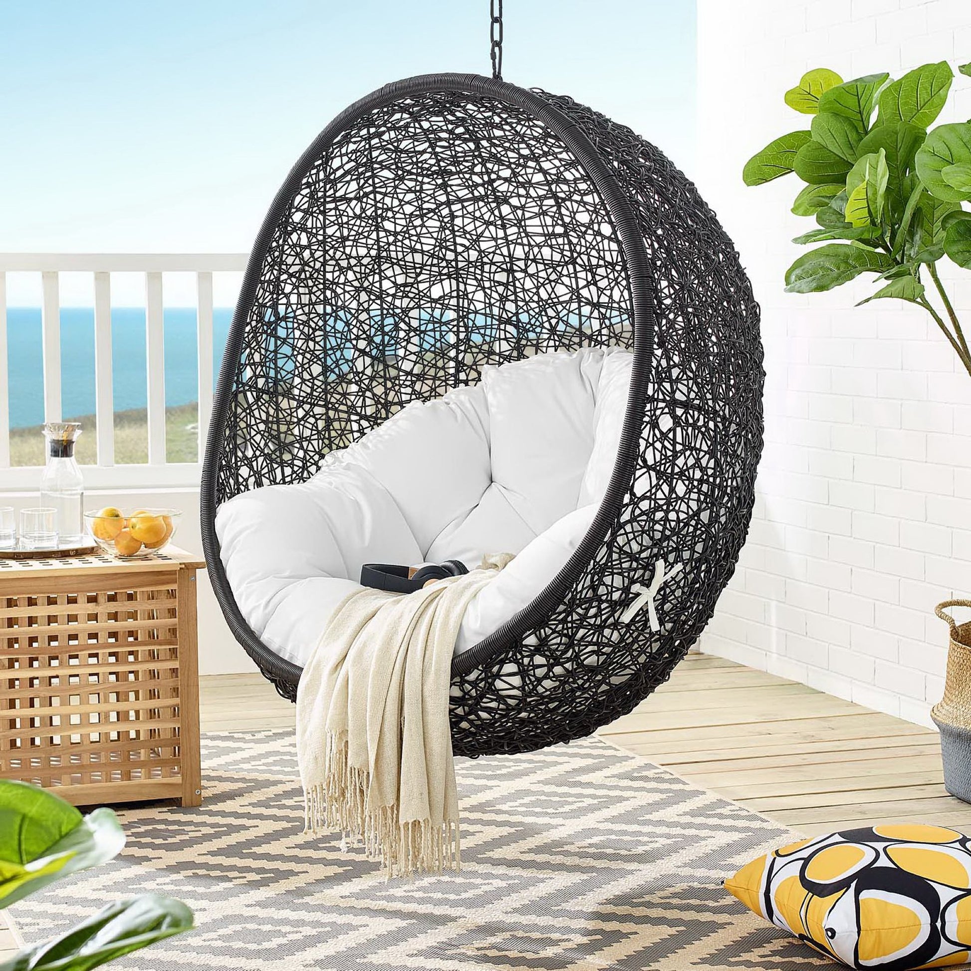 Encase Swing Outdoor Patio Lounge Chair by Modway - Best Buy Furniture