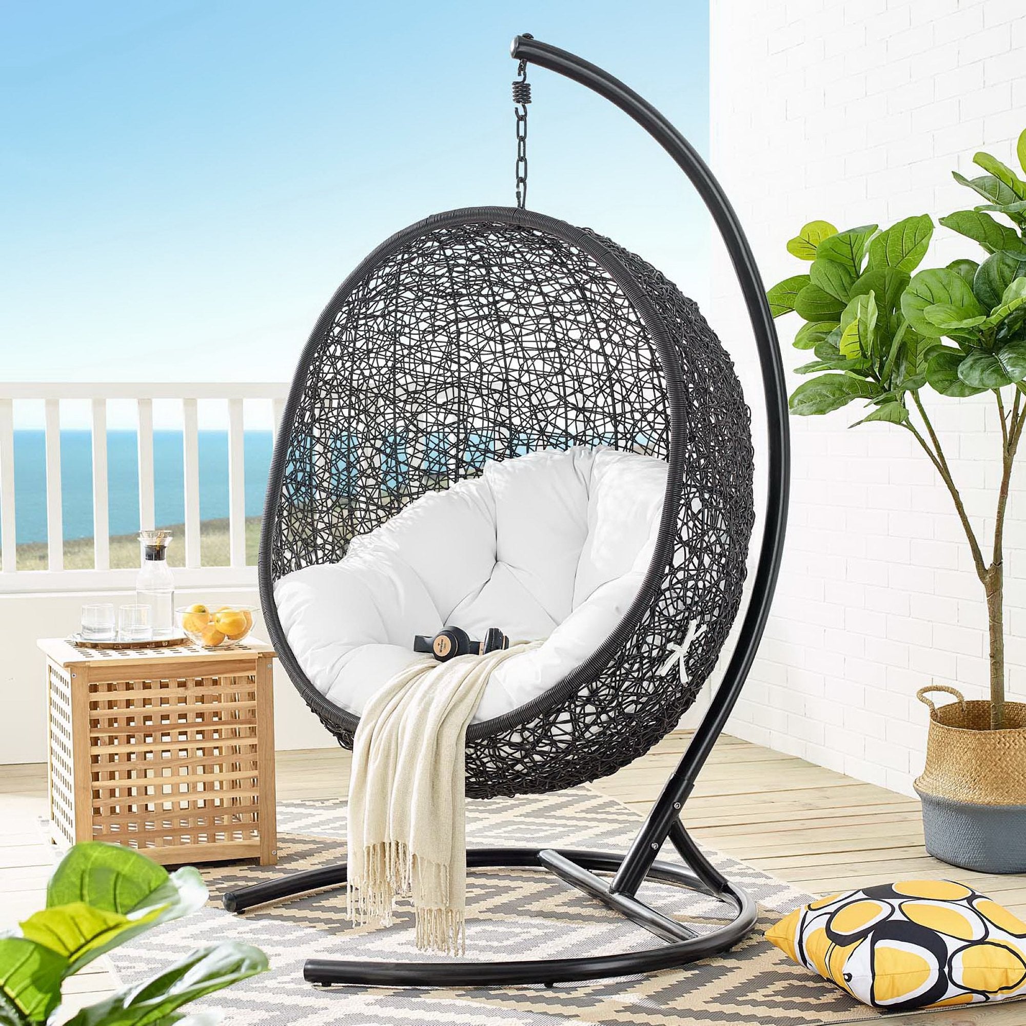Encase Swing Outdoor Patio Lounge Chair by Modway - Best Buy Furniture