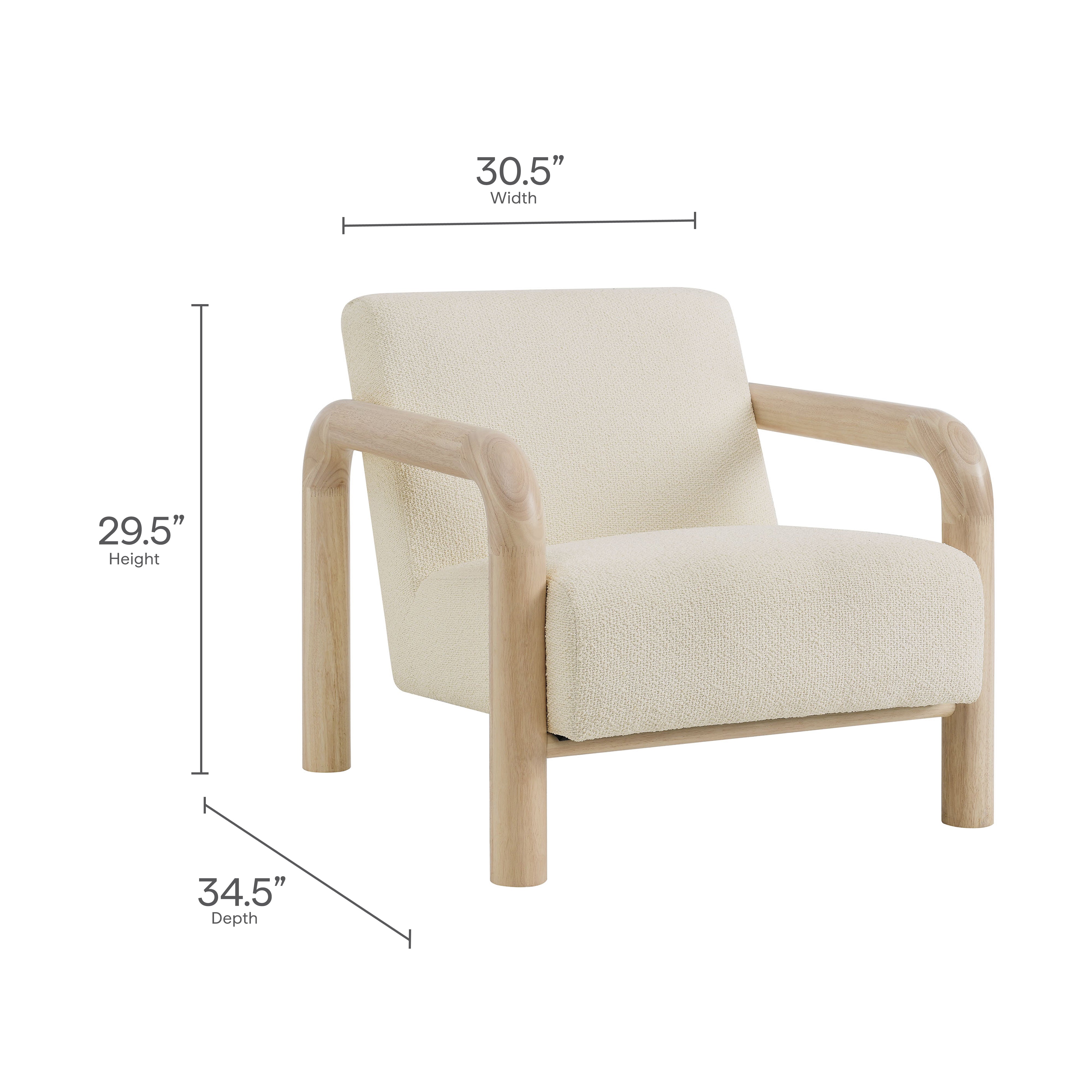 Sereno Boucle Accent Chair by Modway - Best Buy Furniture
