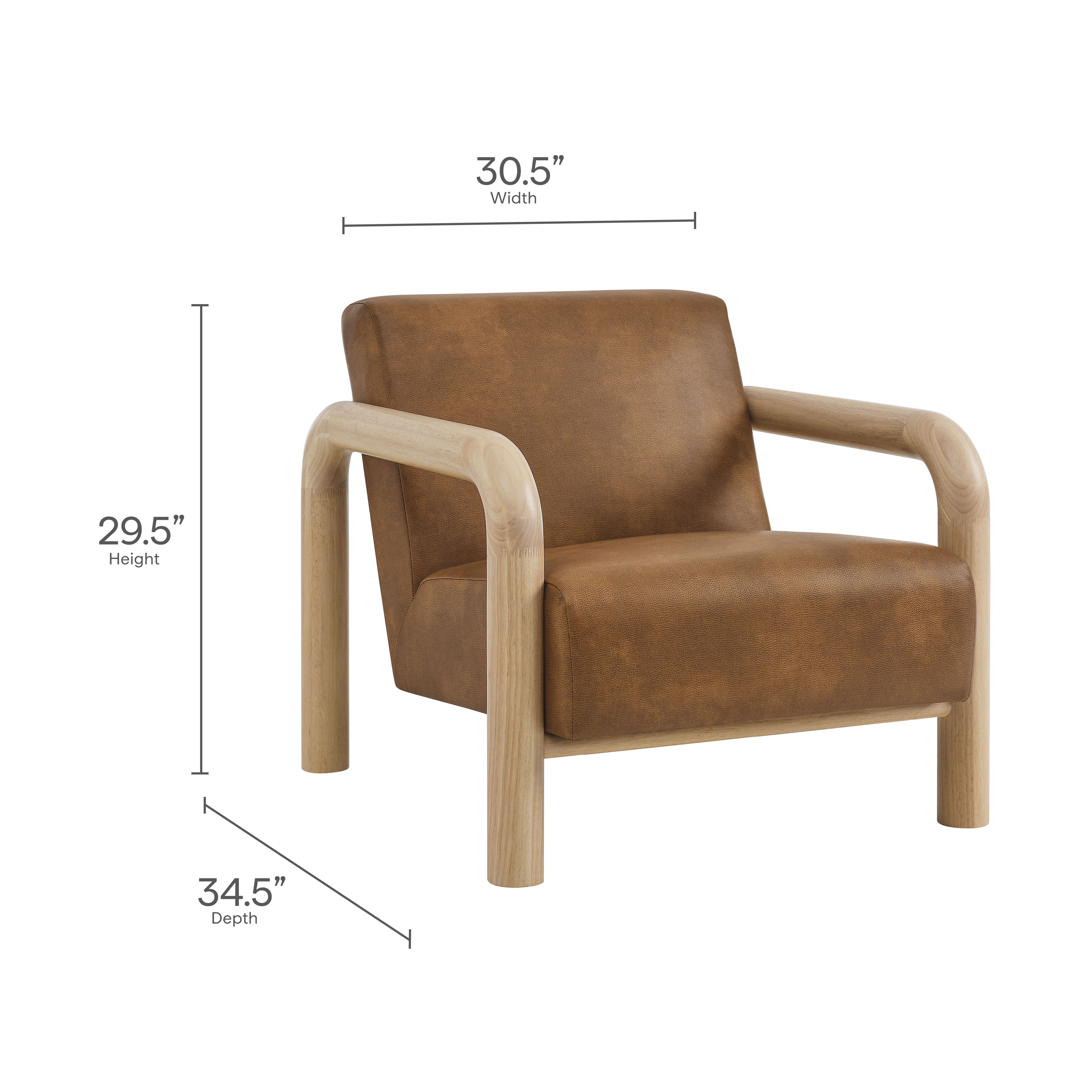 Sereno Vegan Leather Accent Chair by Modway - Best Buy Furniture